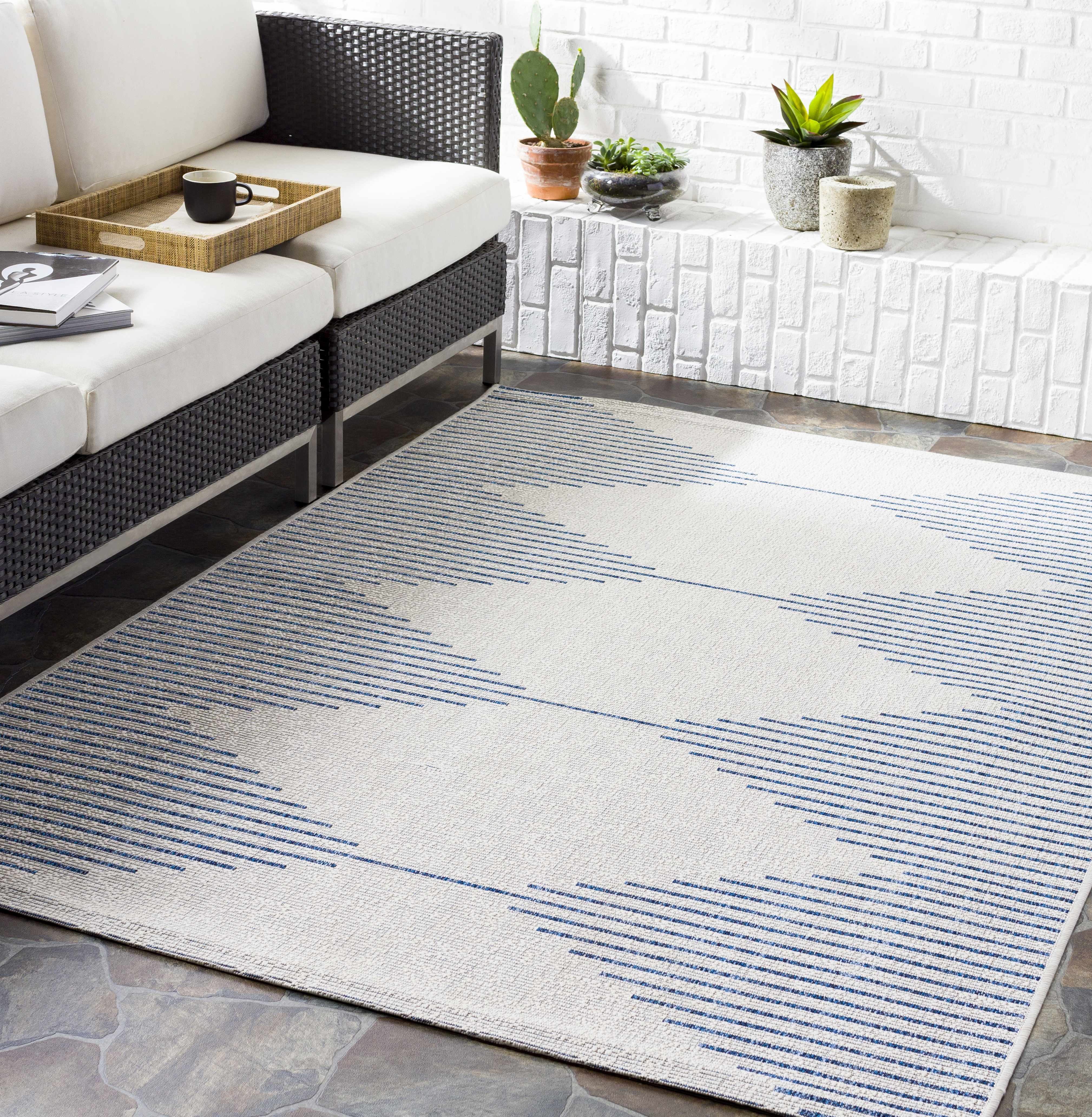 Step into Style with Hauteloom Stephan Blue & Cream Area Rug