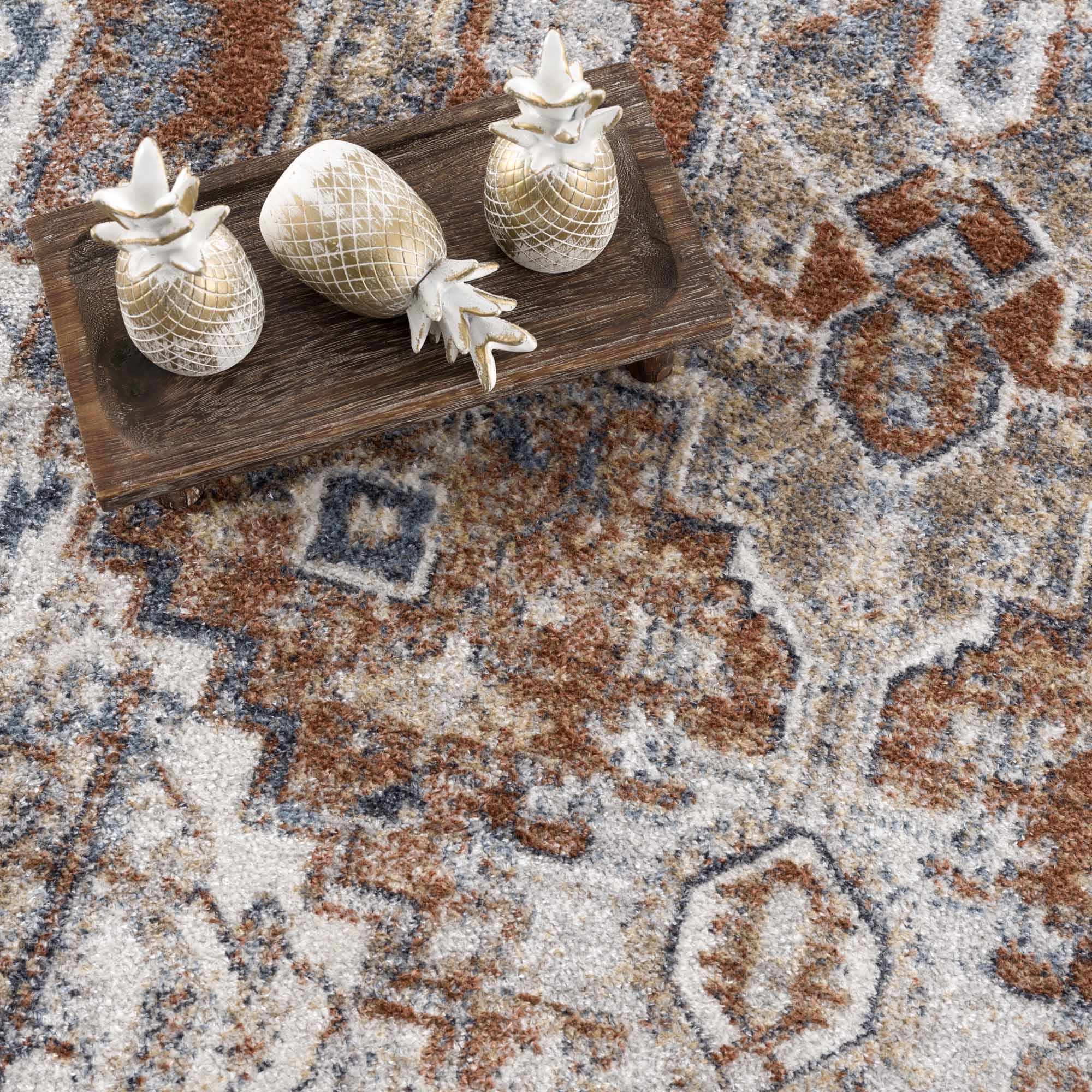 Hauteloom Rust Hera Washable Area Rug - Grab This Clearance Deal Now!