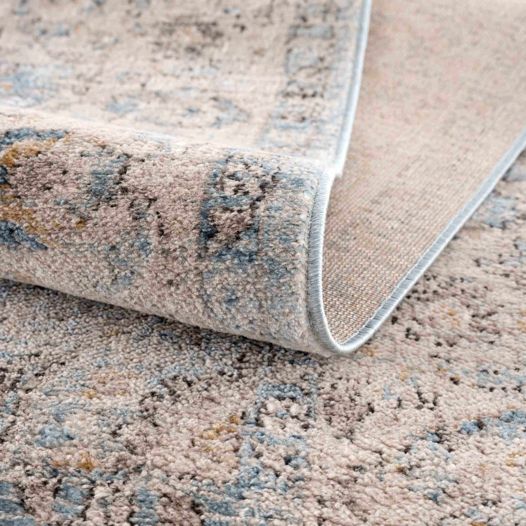 Hauteloom Anana Silver Blue & Beige Area Rug - Grab This Clearance Deal Now!