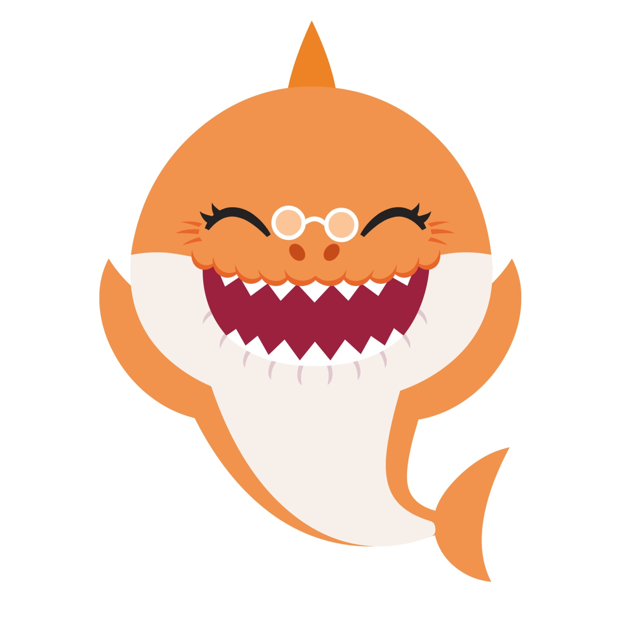 Officially Licensed Nickelodeon Fathead Baby Shark: Grandma Shark RealBig Removable Adhesive Decal