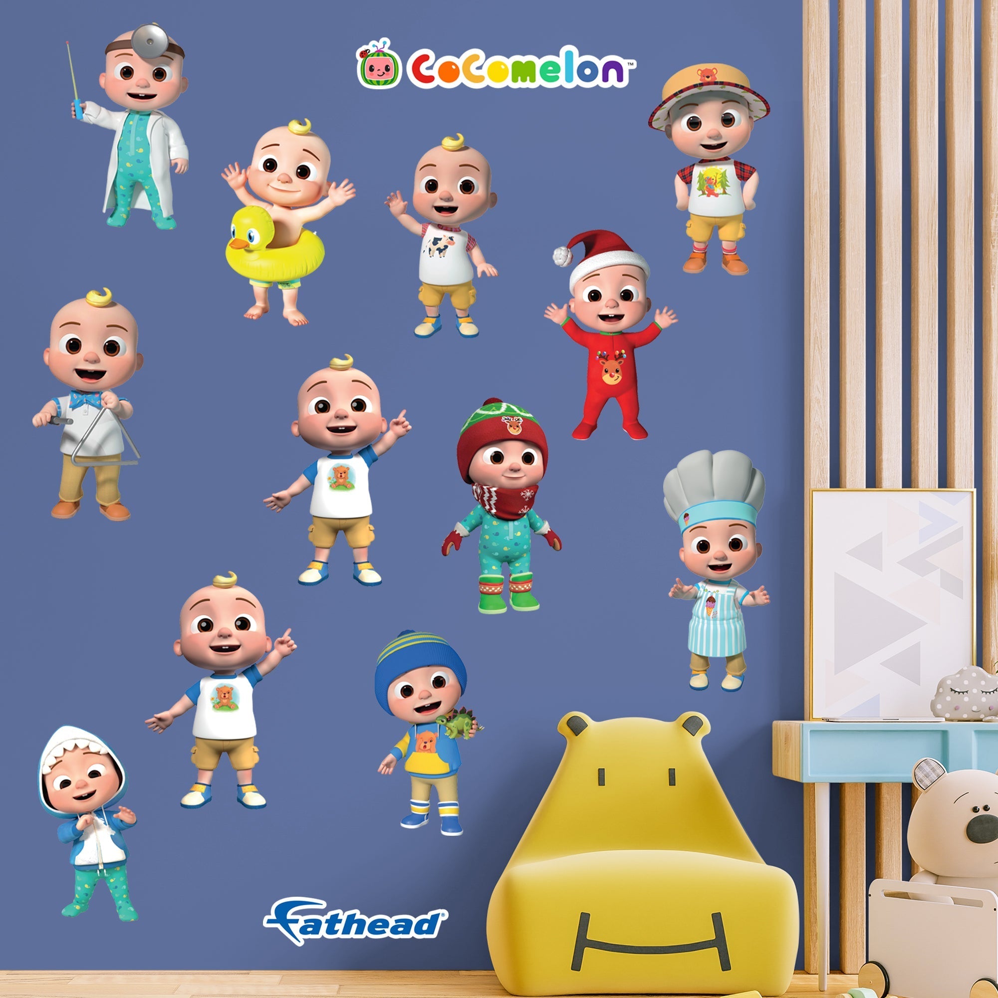 Fathead JJ Collection - Officially Licensed CoComelon Wall Decal: Bring Your Room to Life!