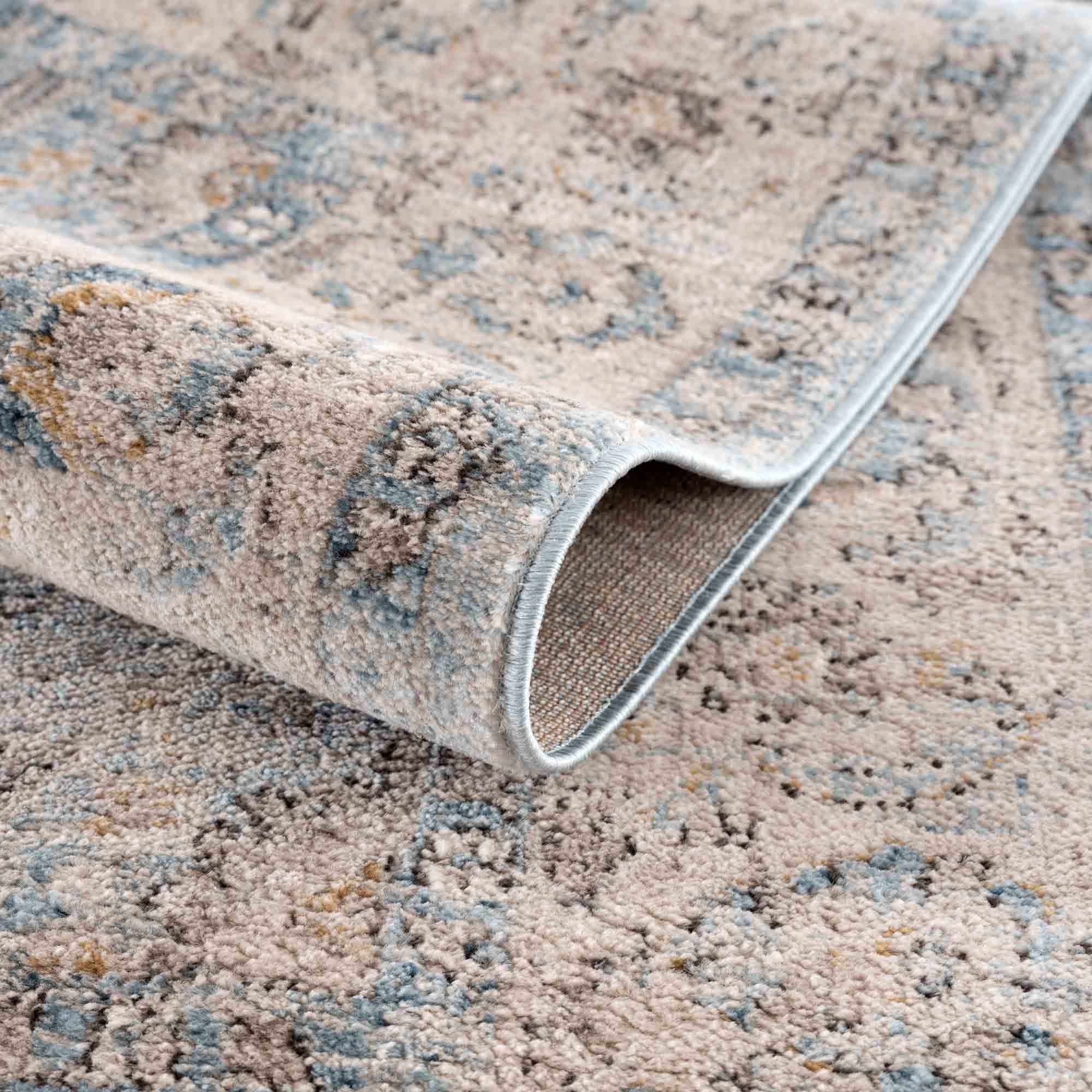 Hauteloom Anana Silver Blue & Beige Area Rug - Grab This Clearance Deal Now!