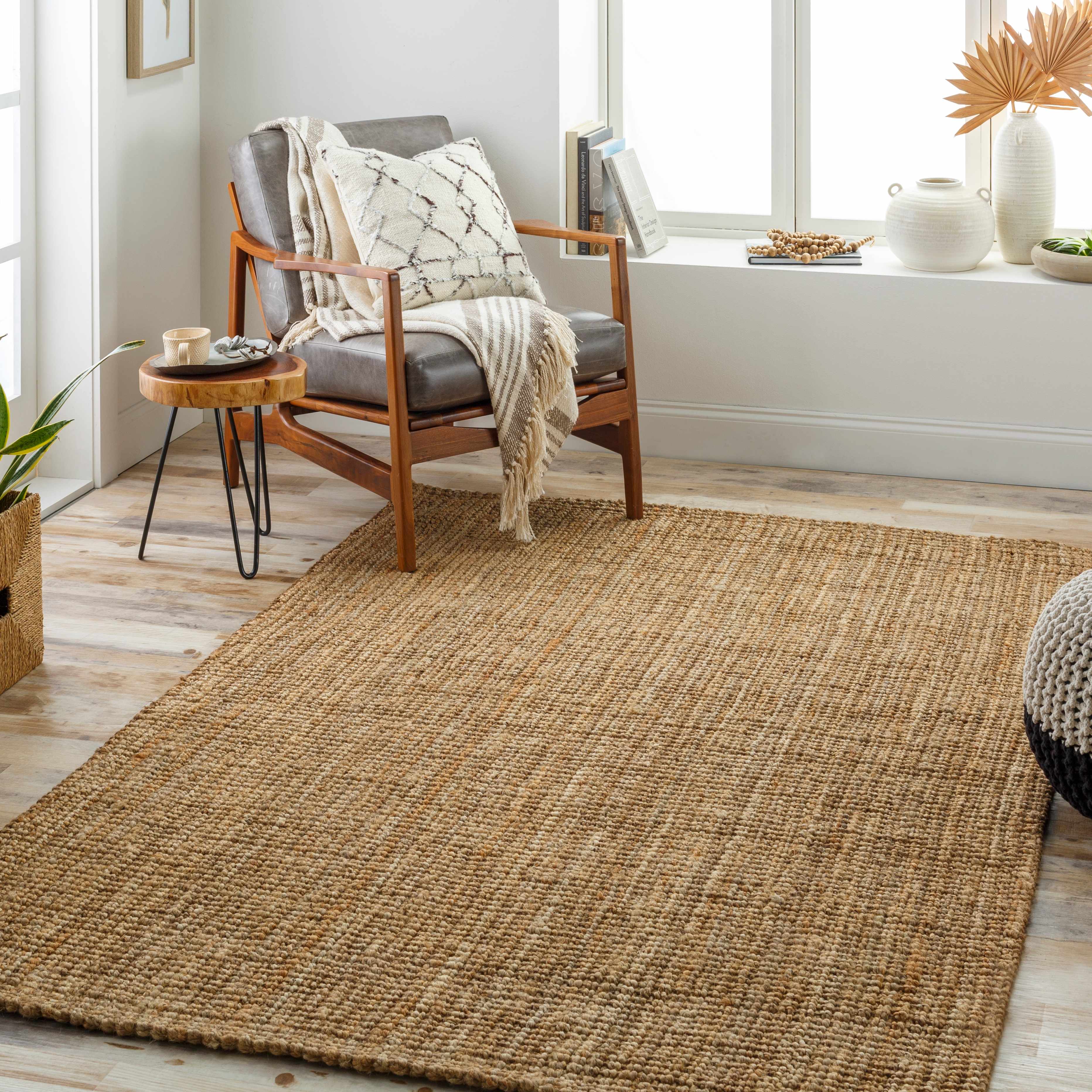 Hauteloom Calla Jute Tan Rug - Livabliss x Becki Owens: Embrace Timeless Elegance