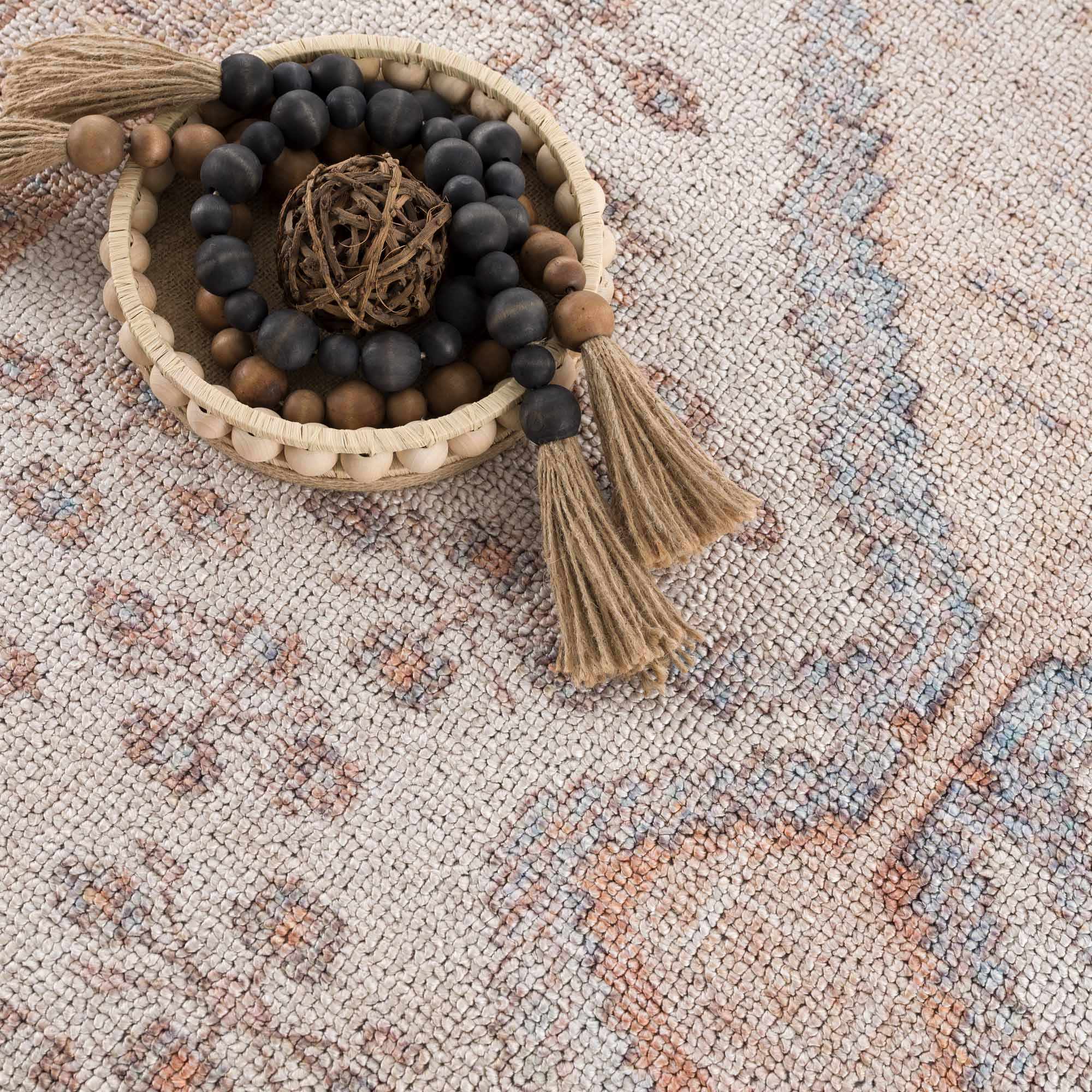 Hauteloom Analu Peach Luxury Washable Area Rug