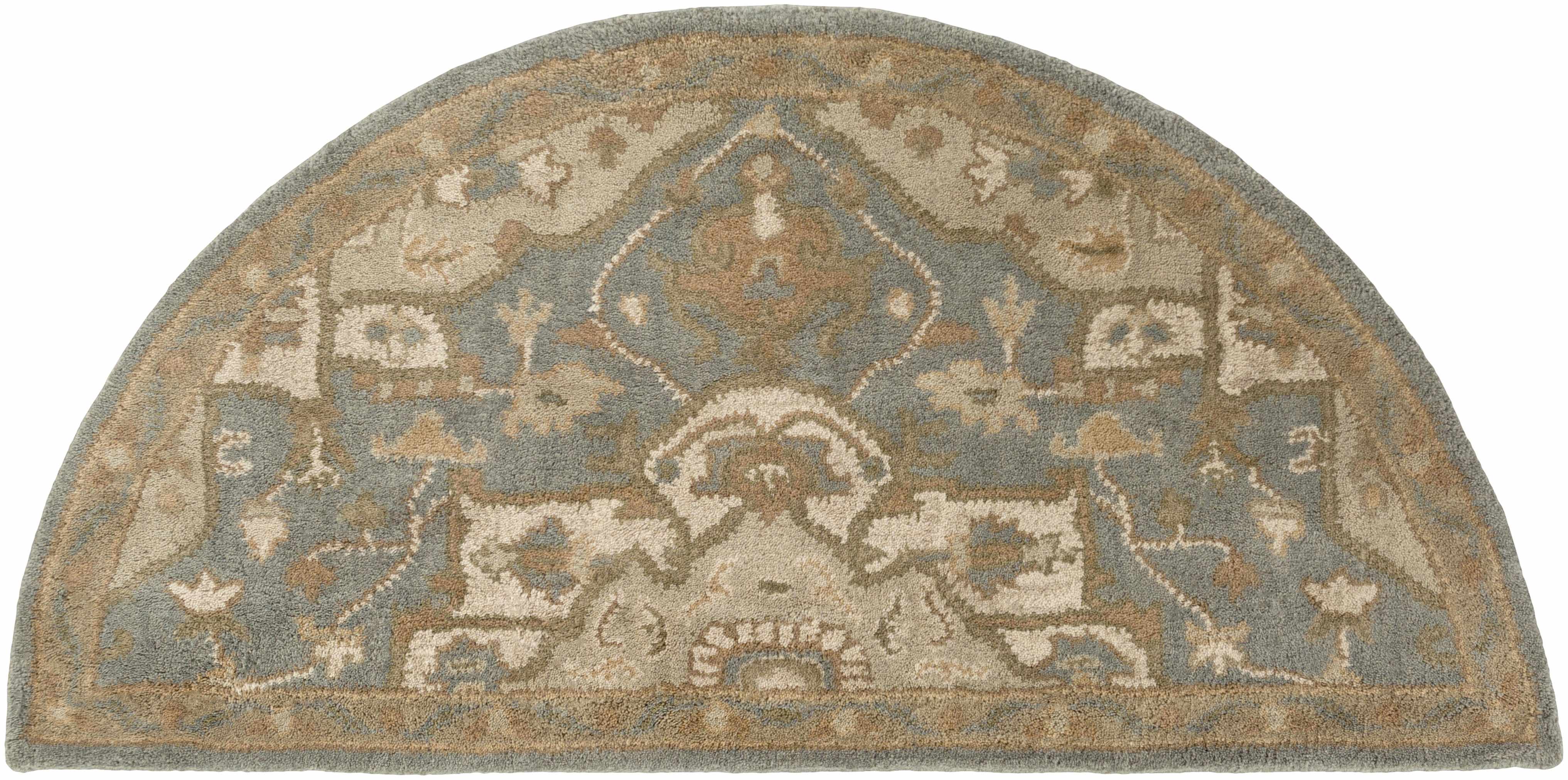 Luxurious Hauteloom Broomfield Gray Wool Area Rug