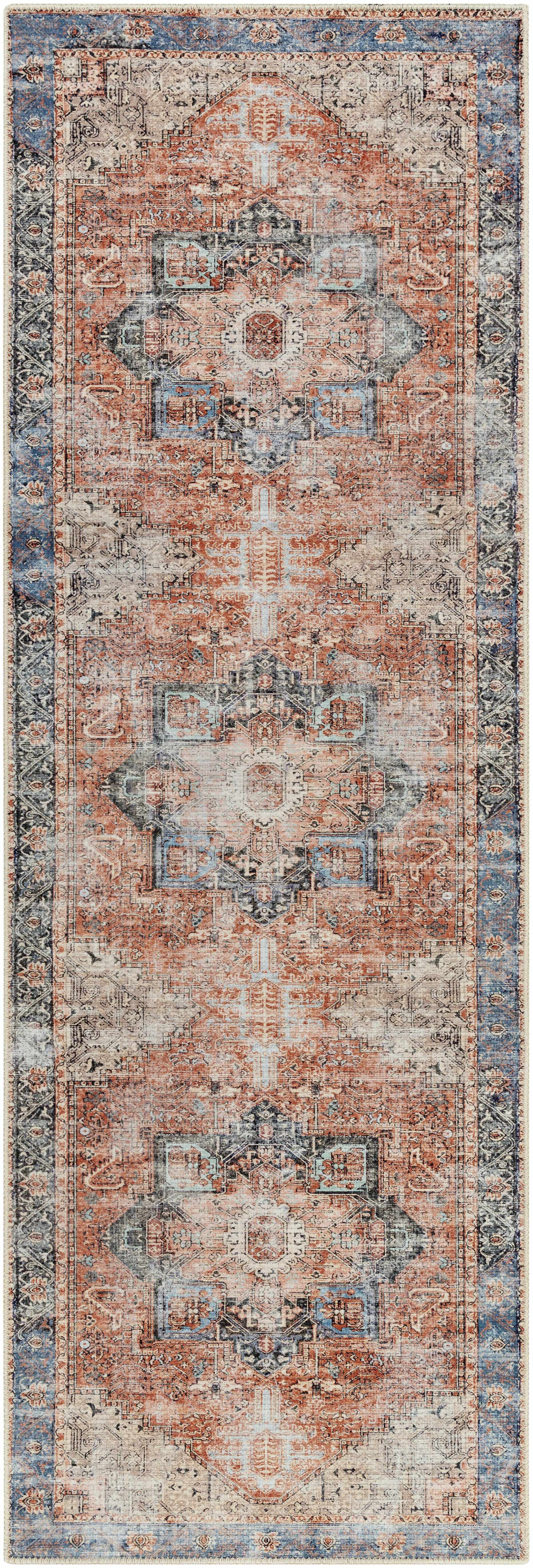 Hauteloom Rosman Distressed Washable Rug - Transform Your Space with Style