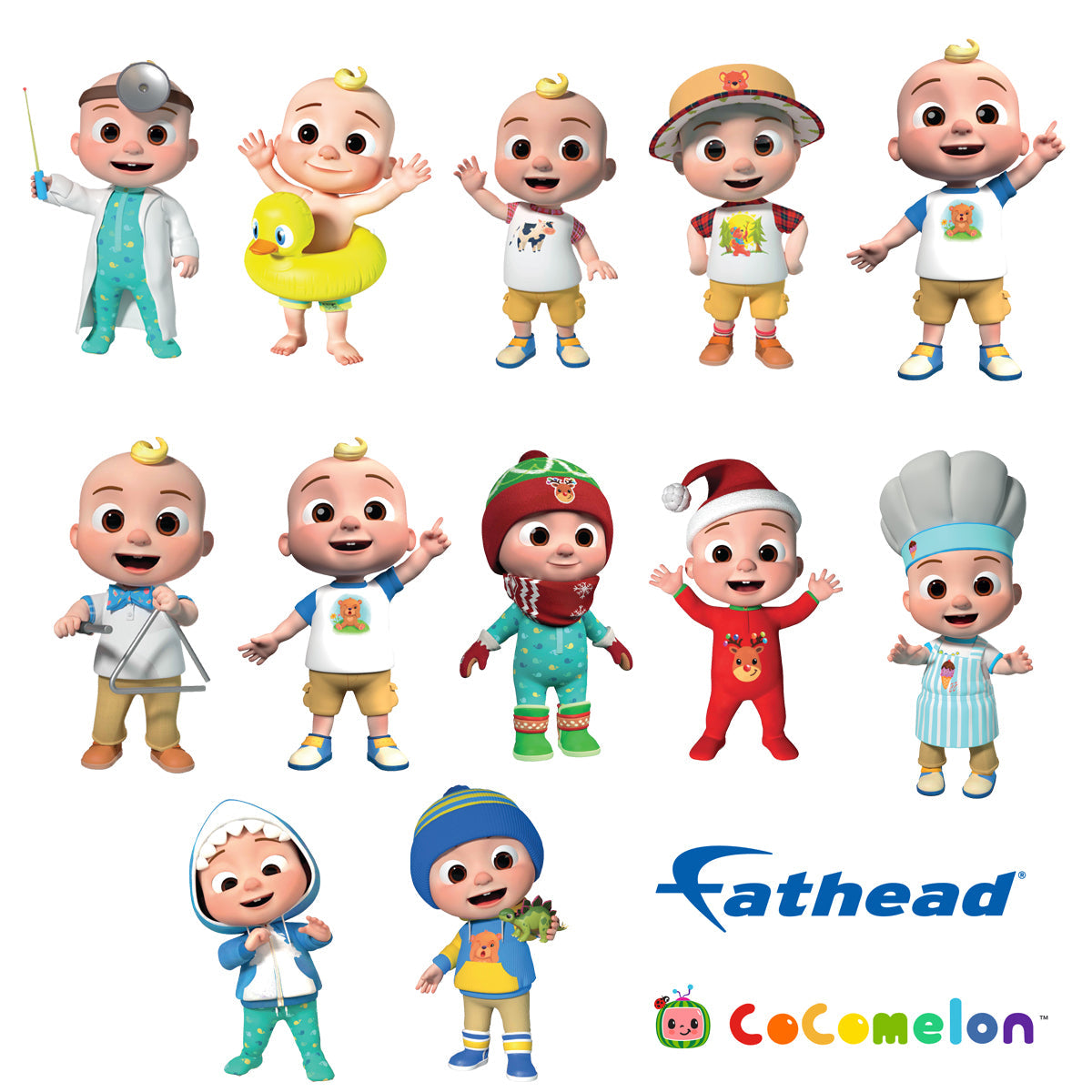 Fathead JJ Collection - Officially Licensed CoComelon Wall Decal: Bring Your Room to Life!