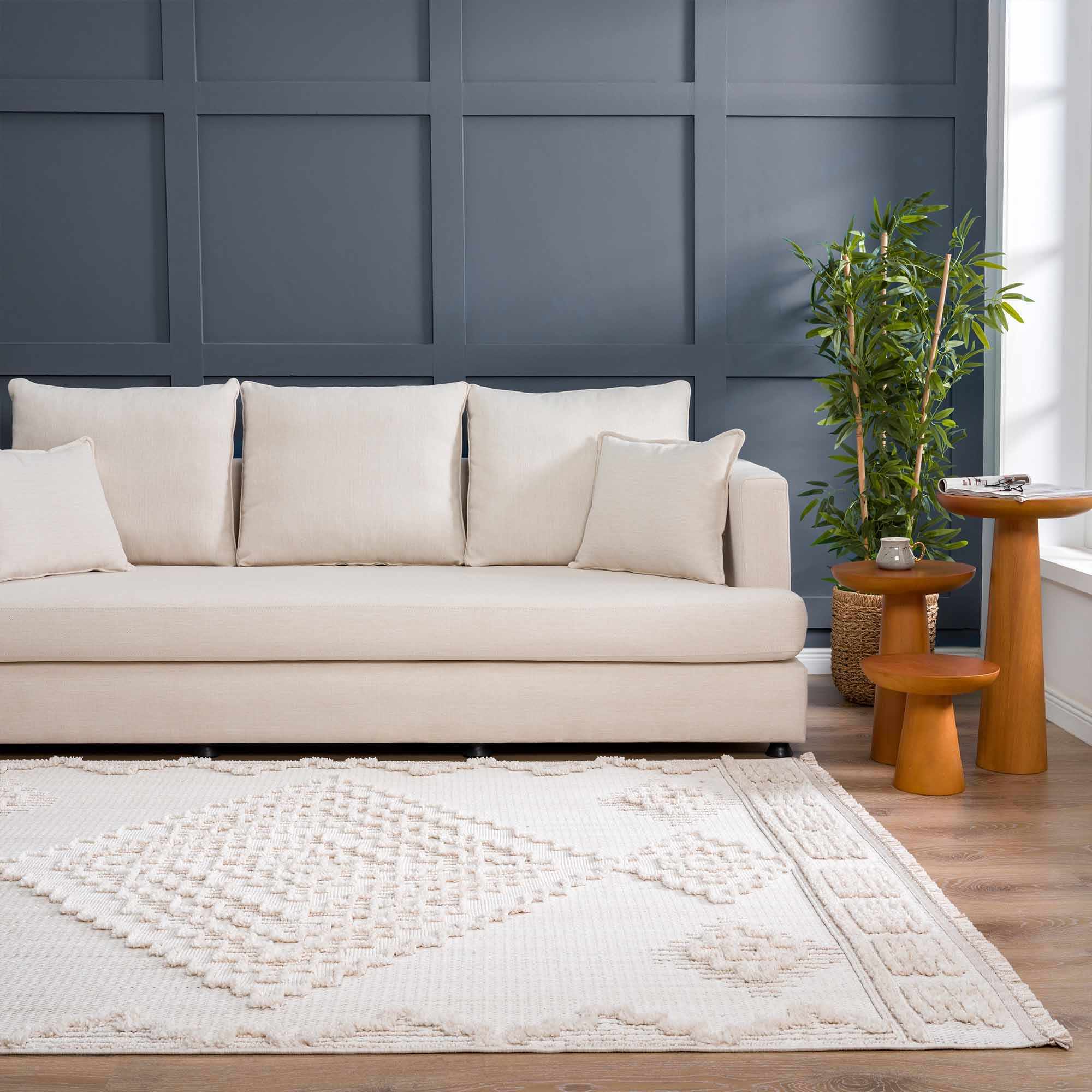 Luxurious Hauteloom Rosales Cream Area Rug for Every Space
