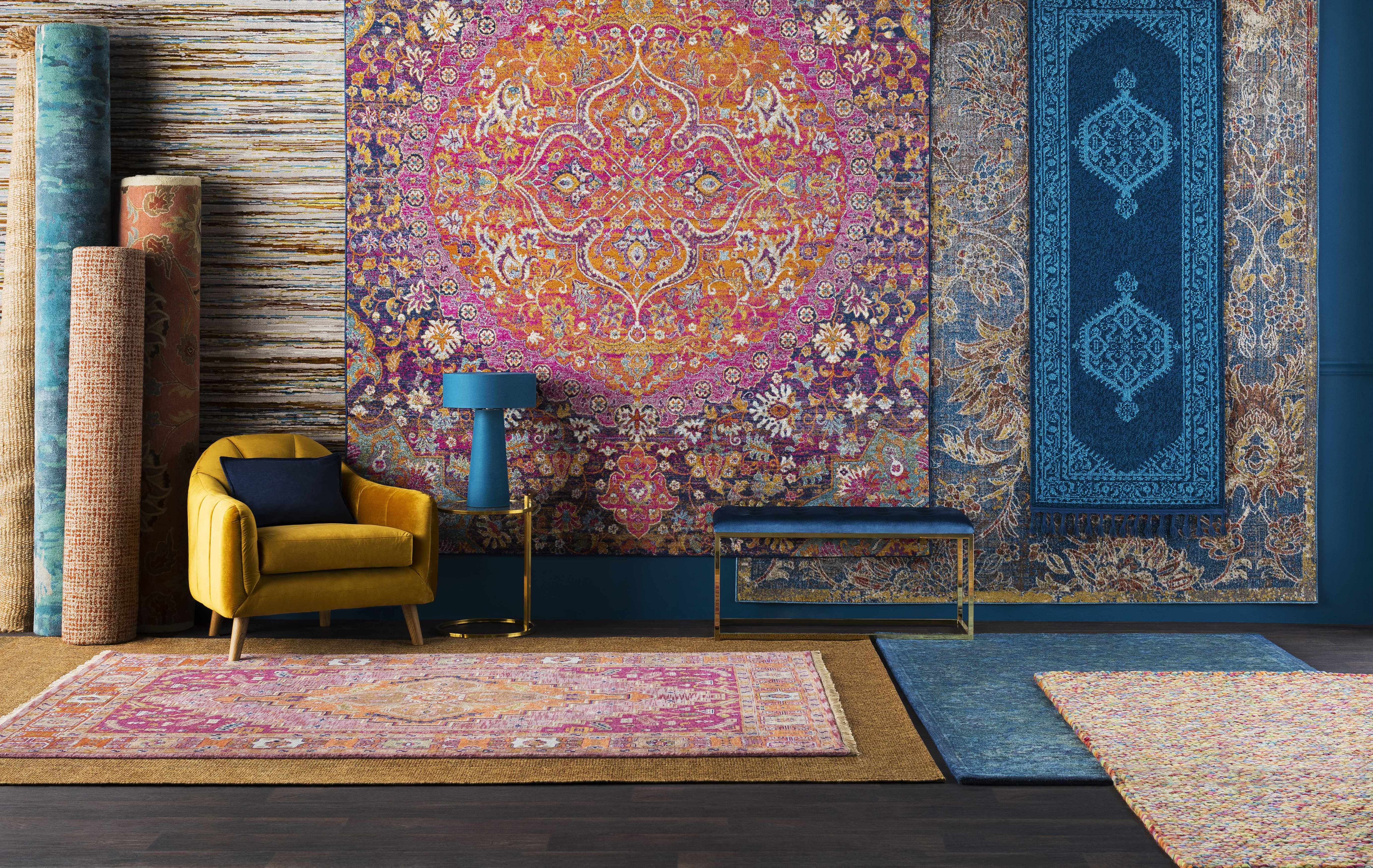 Gorgeous Hauteloom Conesus Wool Area Rug in Burnt Orange