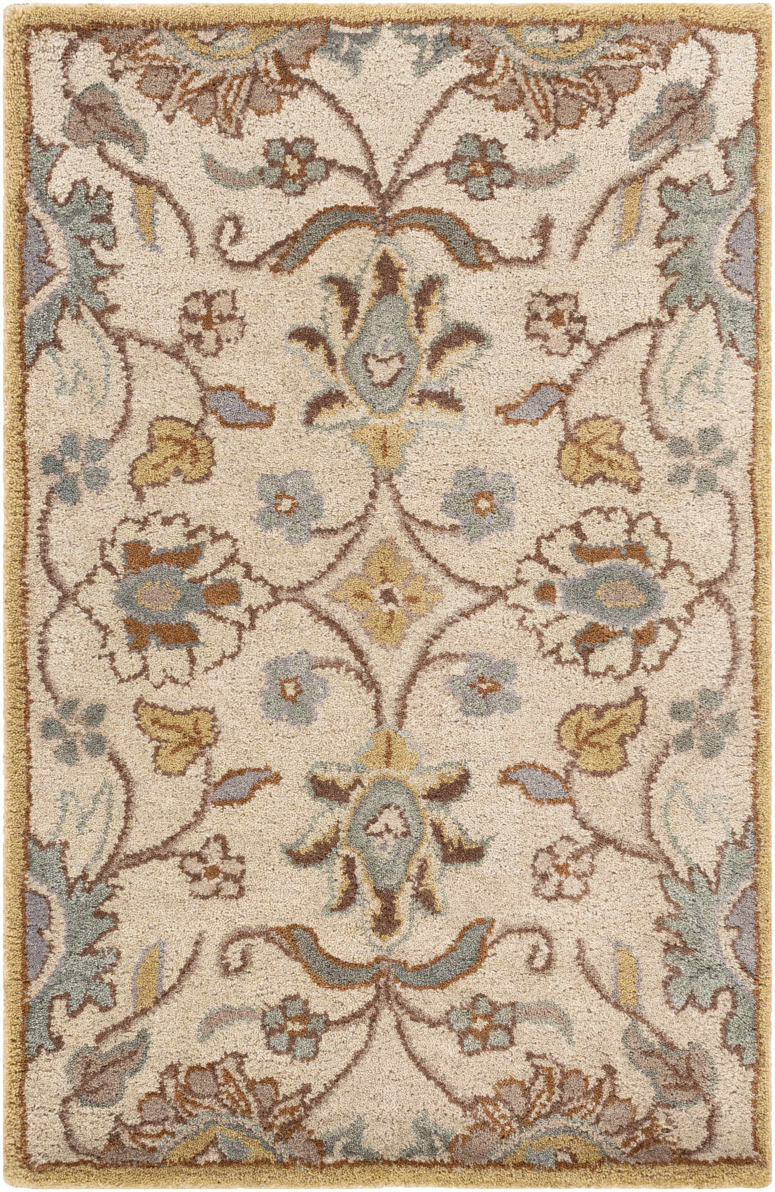 Hauteloom Conesus Hand Tufted Tan Wool Rug - A Luxurious Addition to Your Space