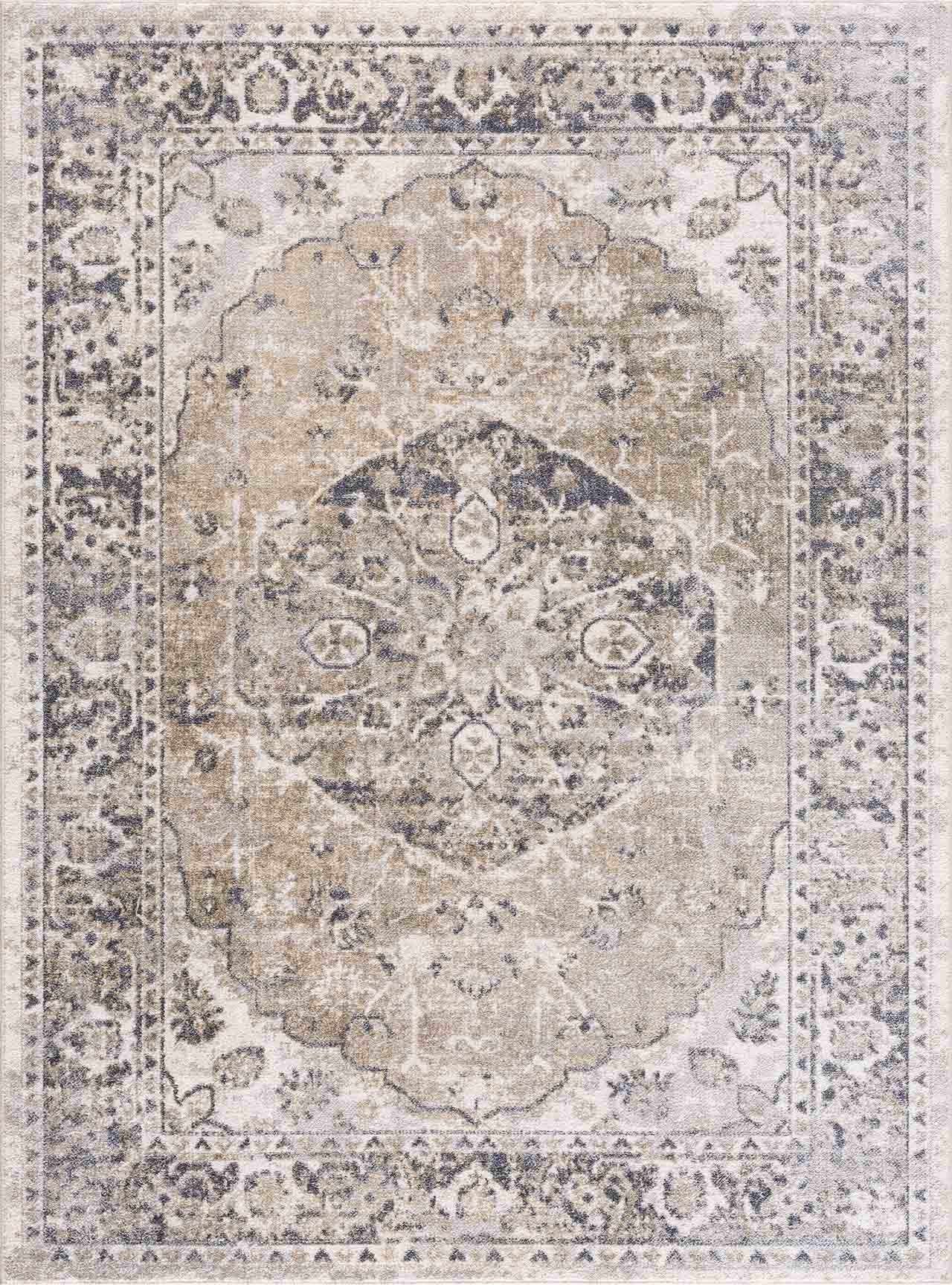 Luxurious Hauteloom Rudo Beige Washable Area Rug - Transform Your Space