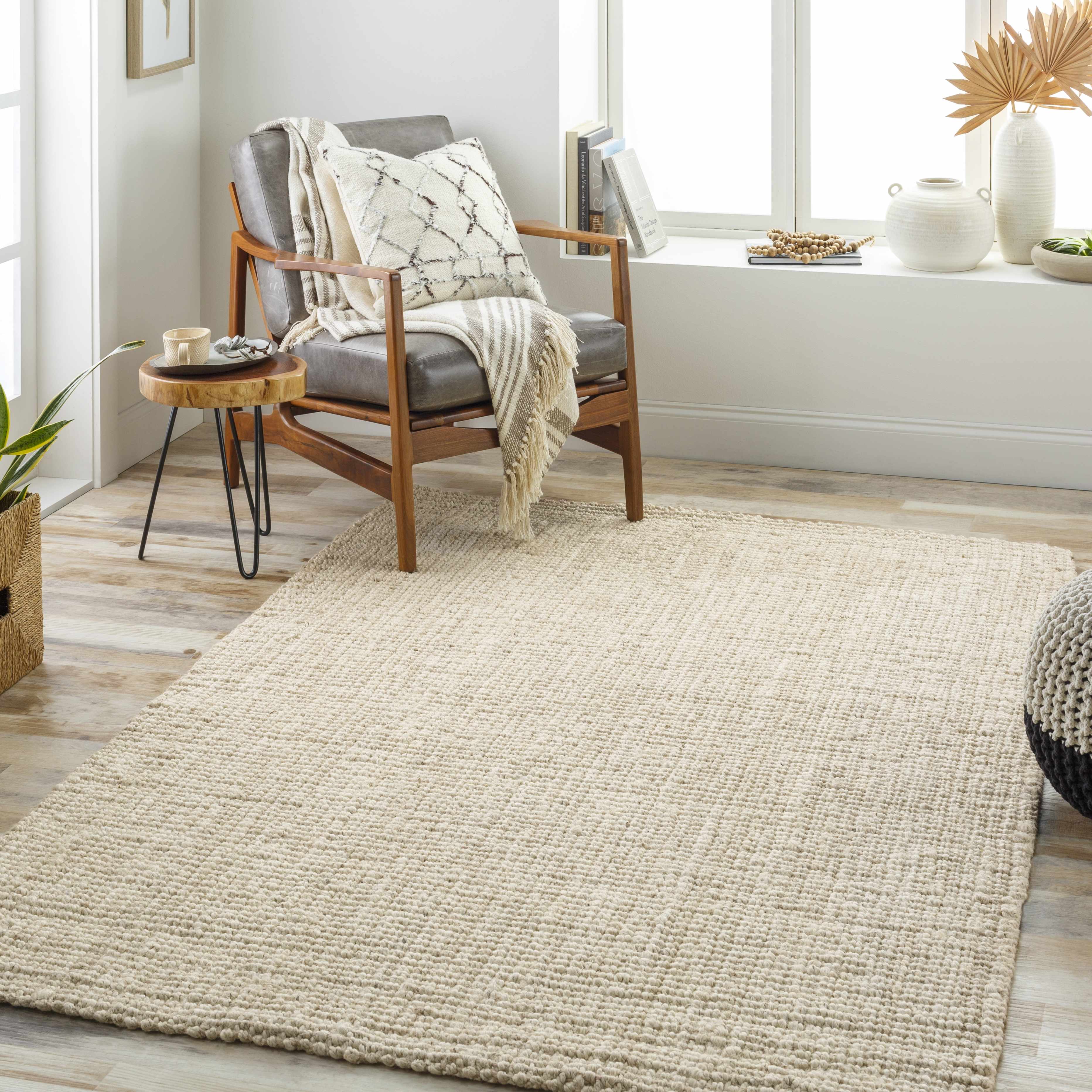 Livabliss x Becki Owens Calla Jute Beige Area Rug - Invite Timeless Beauty Home