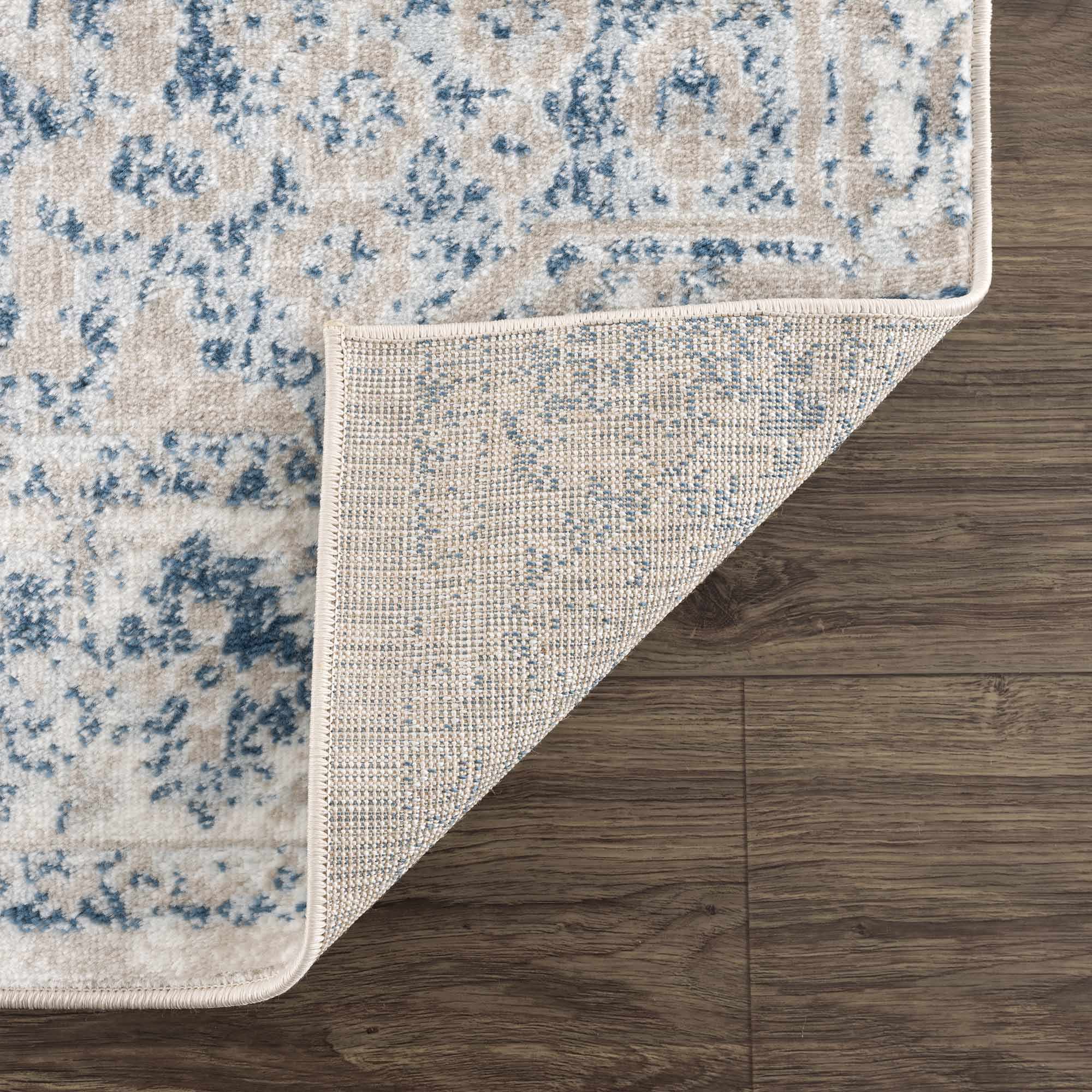 Exquisite Hauteloom Amir Blue Medallion Area Rug