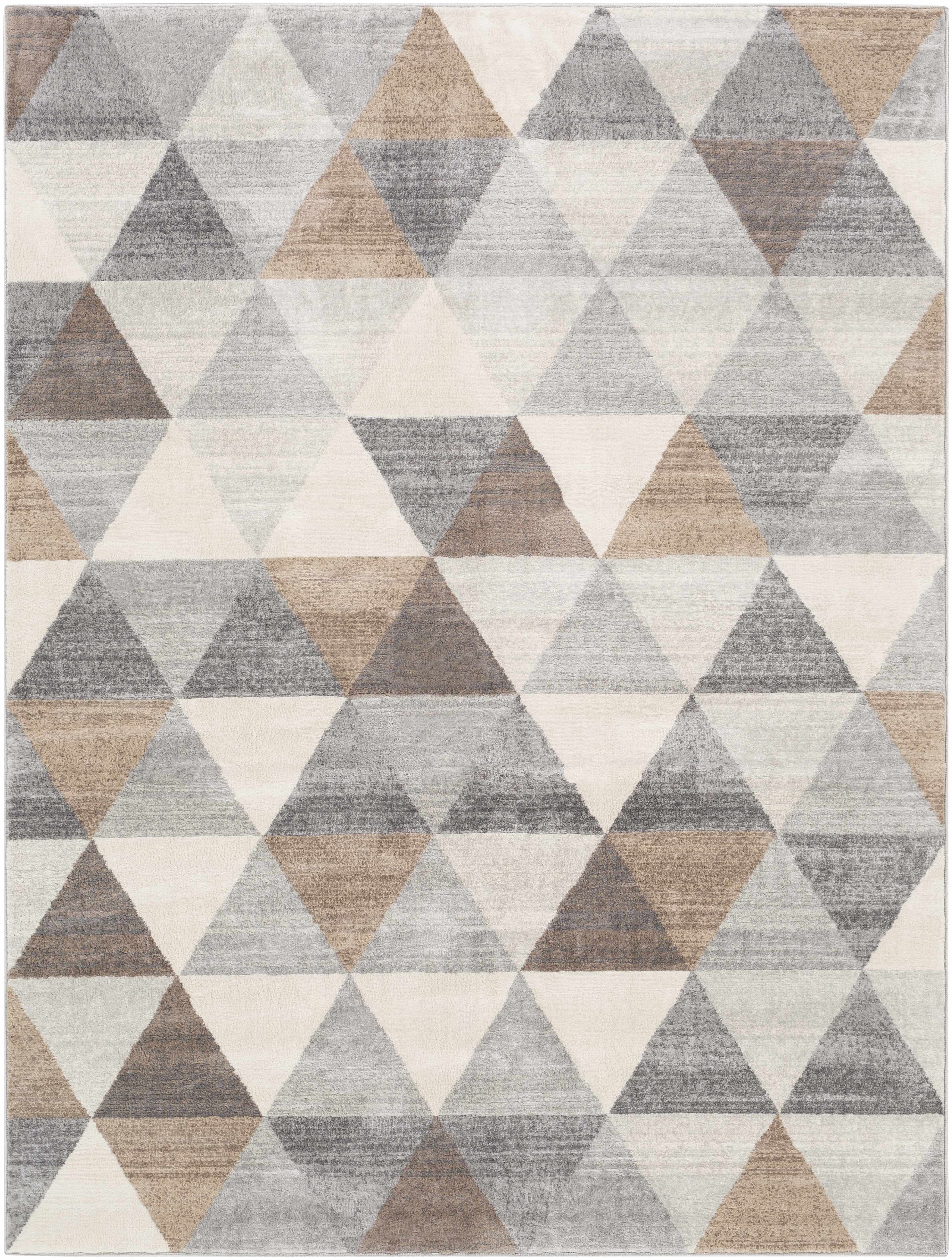 Hauteloom Sells Gray & Brown Triangles Area Rug - Add a Touch of Contemporary Style to Your Space