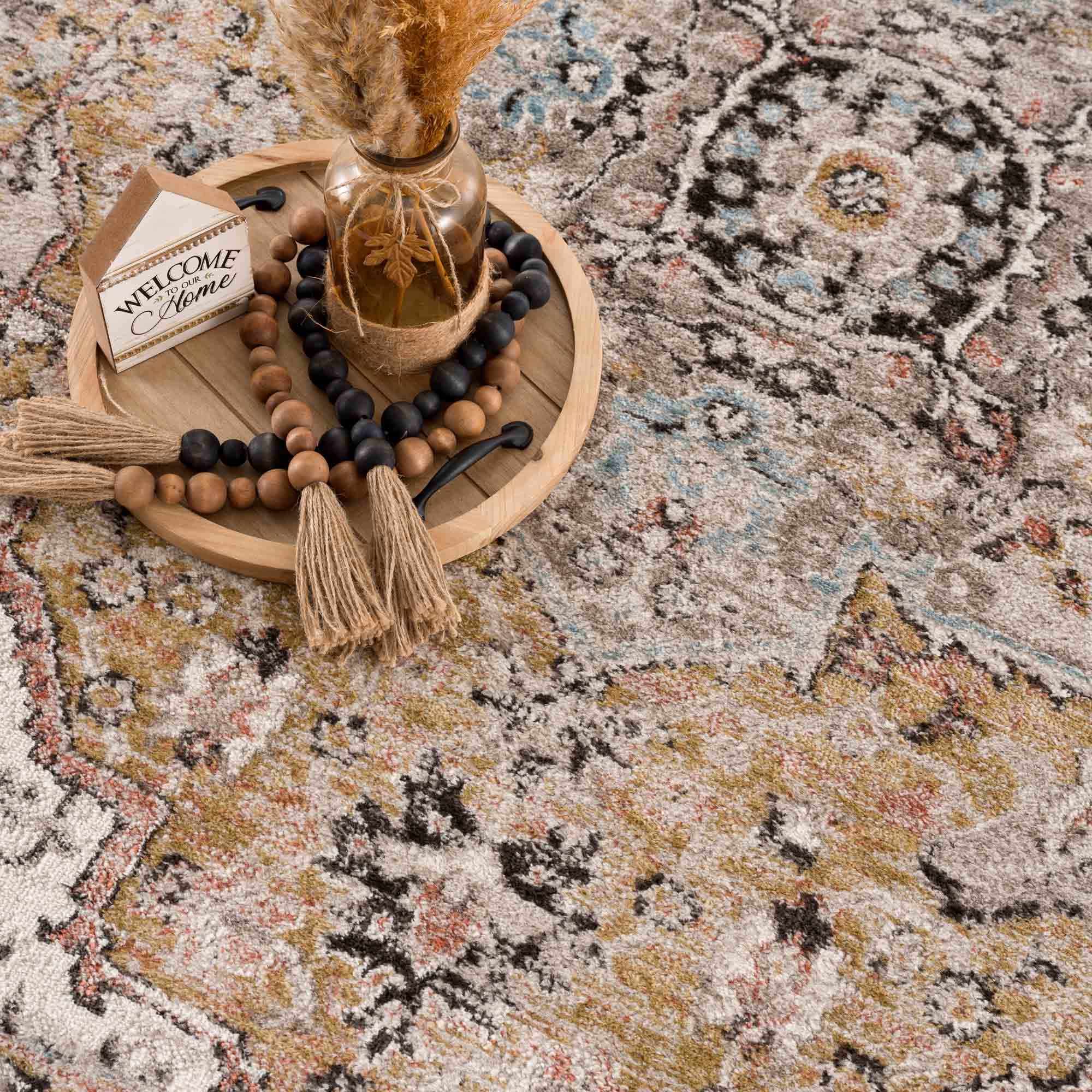 Exclusive Hauteloom Albie Gold & Beige Area Rug - Grab This Clearance Deal Now!