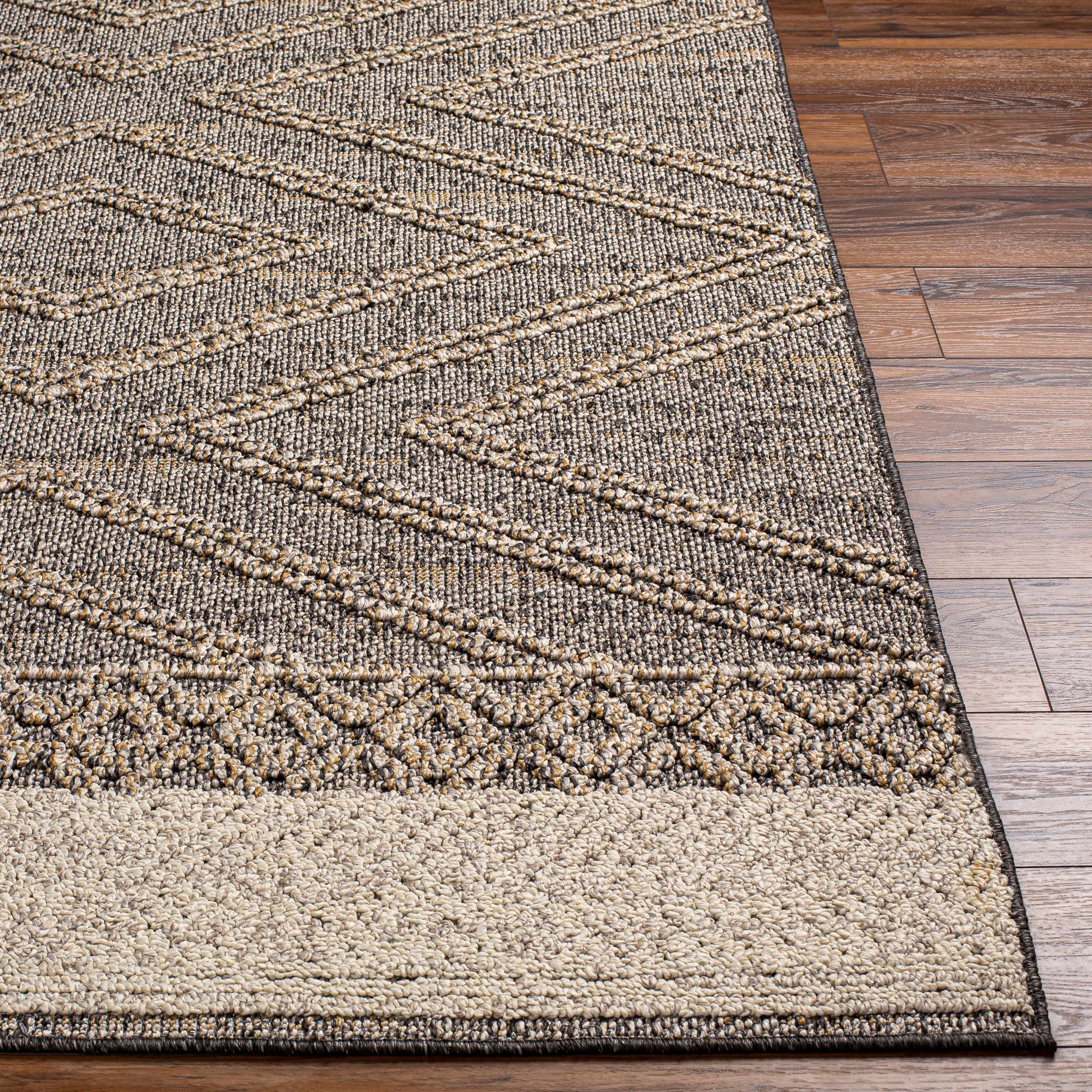 Stylish Hauteloom Areli Area Rug in Beige and Charcoal