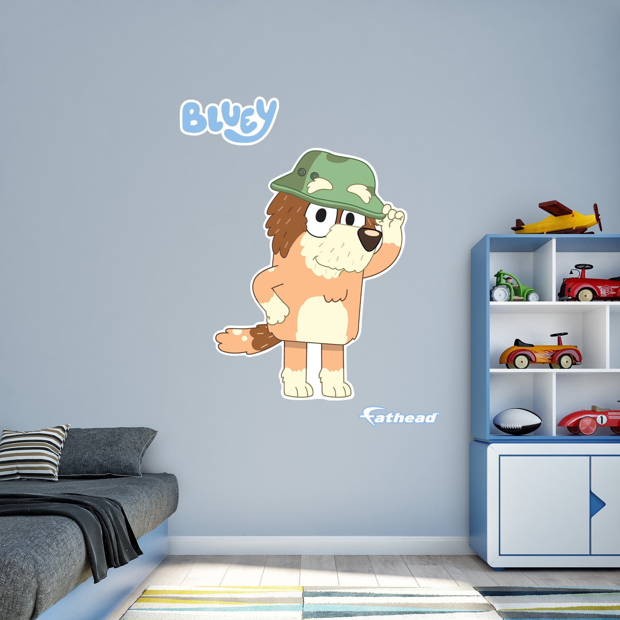 Fathead Bluey: Grandad RealBig - The Ultimate BBC Licensed Removable Wall Decal