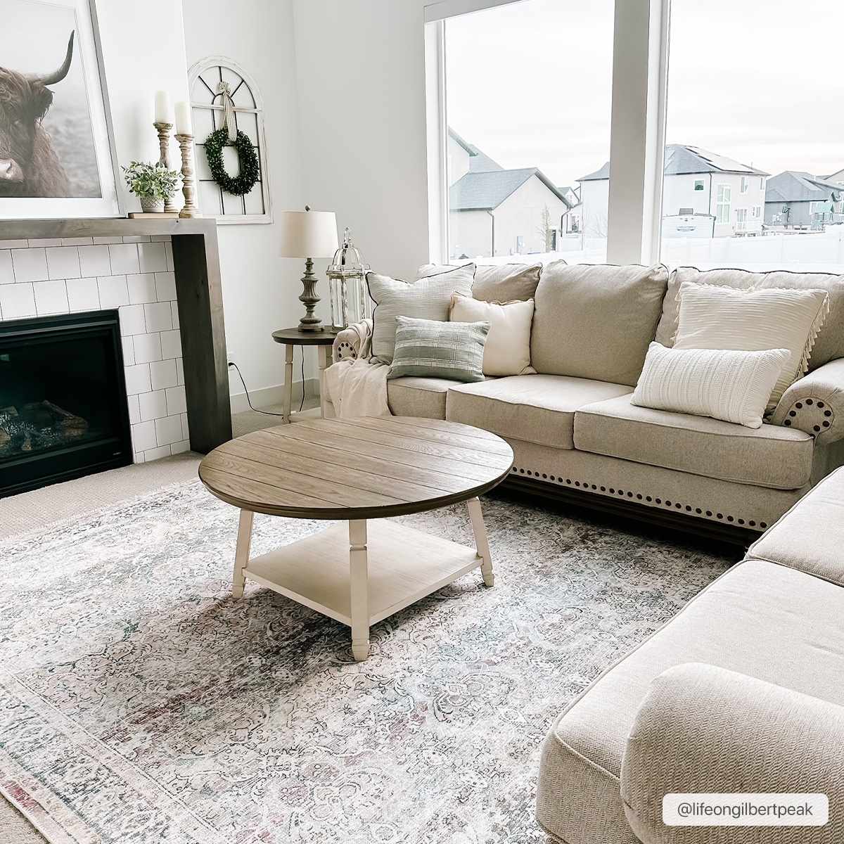 Hauteloom Olive Holi-2304 Washable Vintage Area Rug - Transform Your Space!