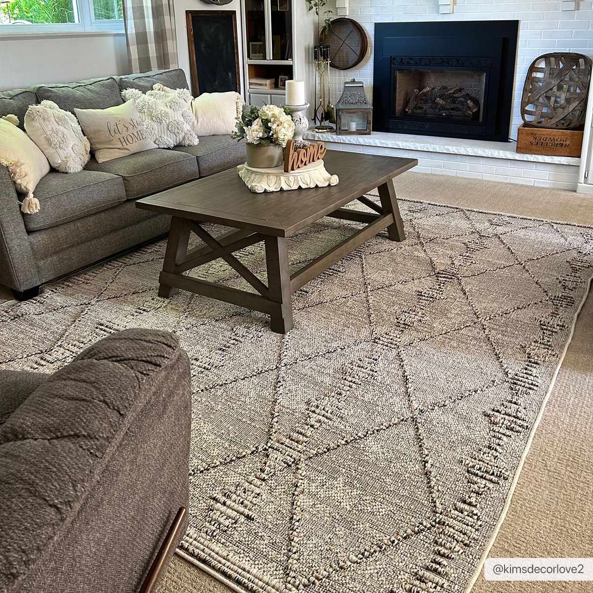 Hauteloom Nyla Bone Elegant Area Rug