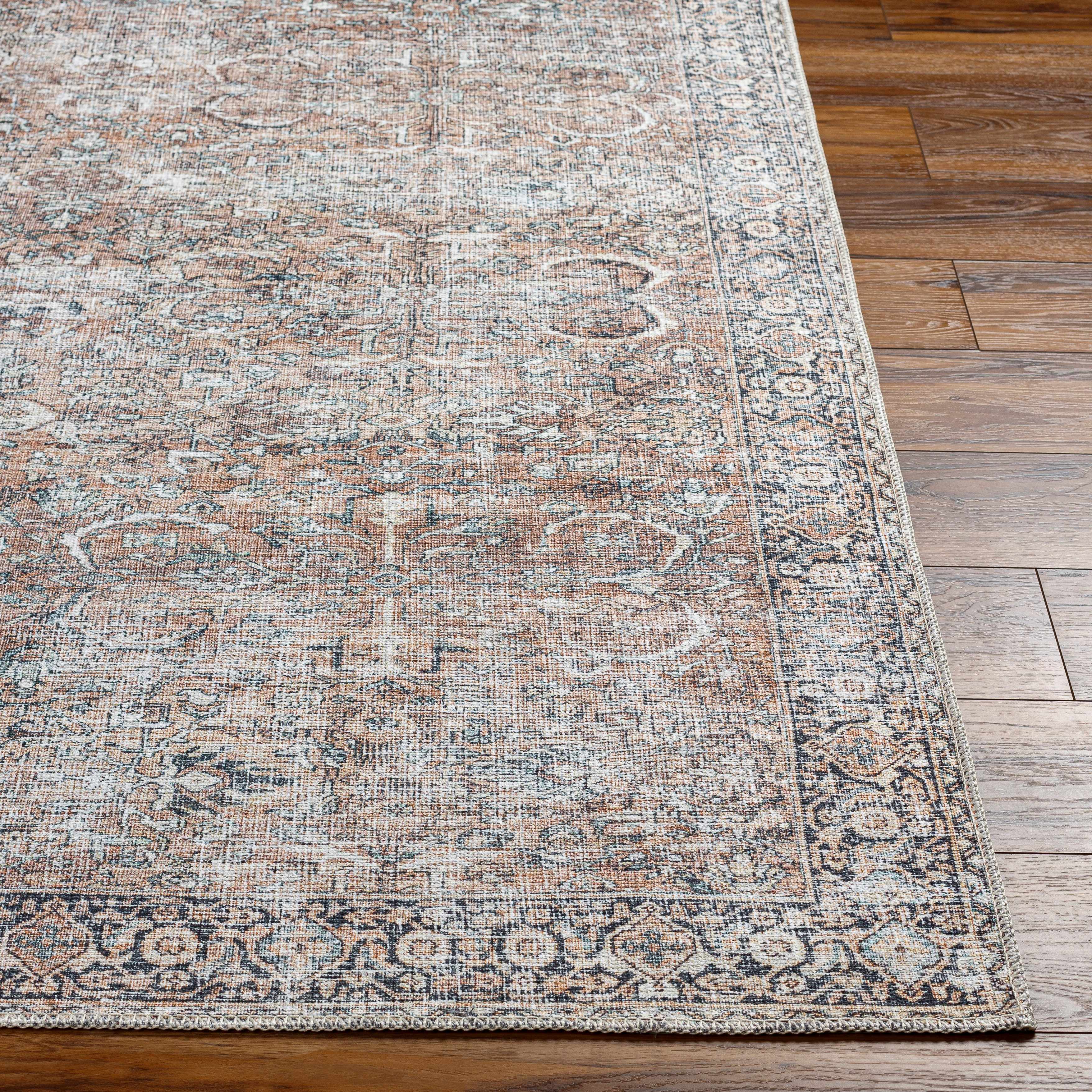 Hauteloom Jill Vintage Washable Area Rug - Your Cozy Home Essential