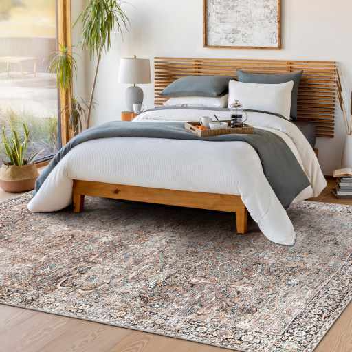 Hauteloom Jill Vintage Washable Area Rug - Your Cozy Home Essential