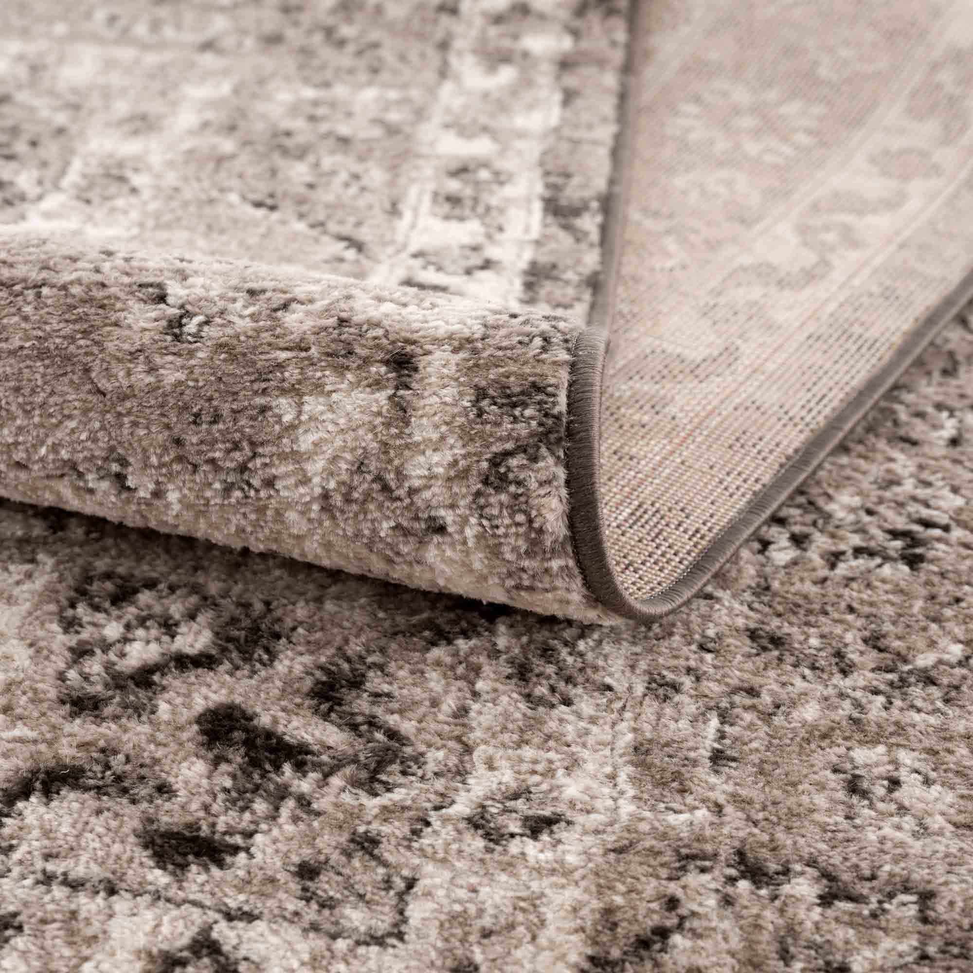 Grab Your Hauteloom Albie Charcoal & Beige Area Rug - Clearance Now!