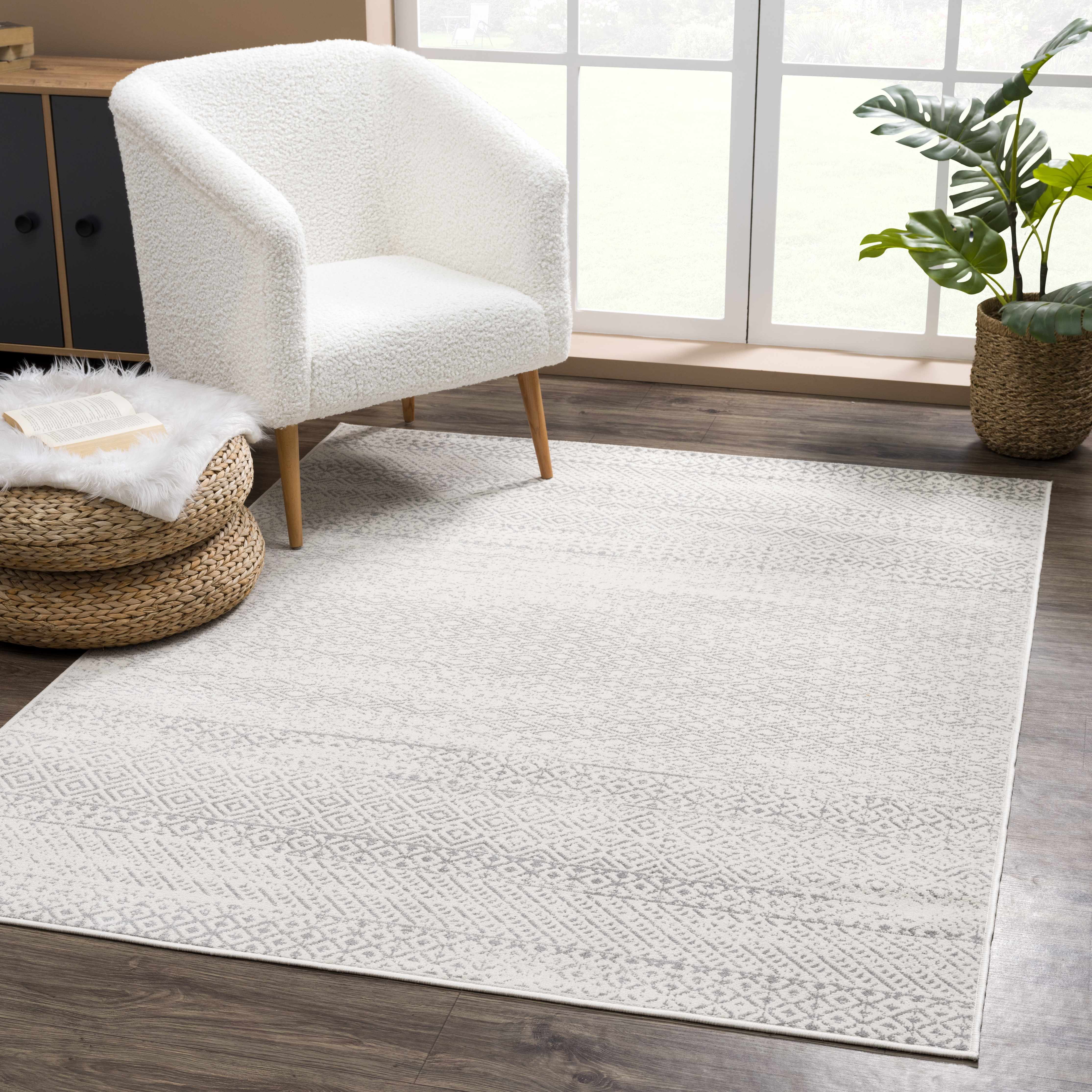 Hauteloom Tigri Aztec Ivory & Gray 2317 Area Rug - A Stunning Addition to Your Space