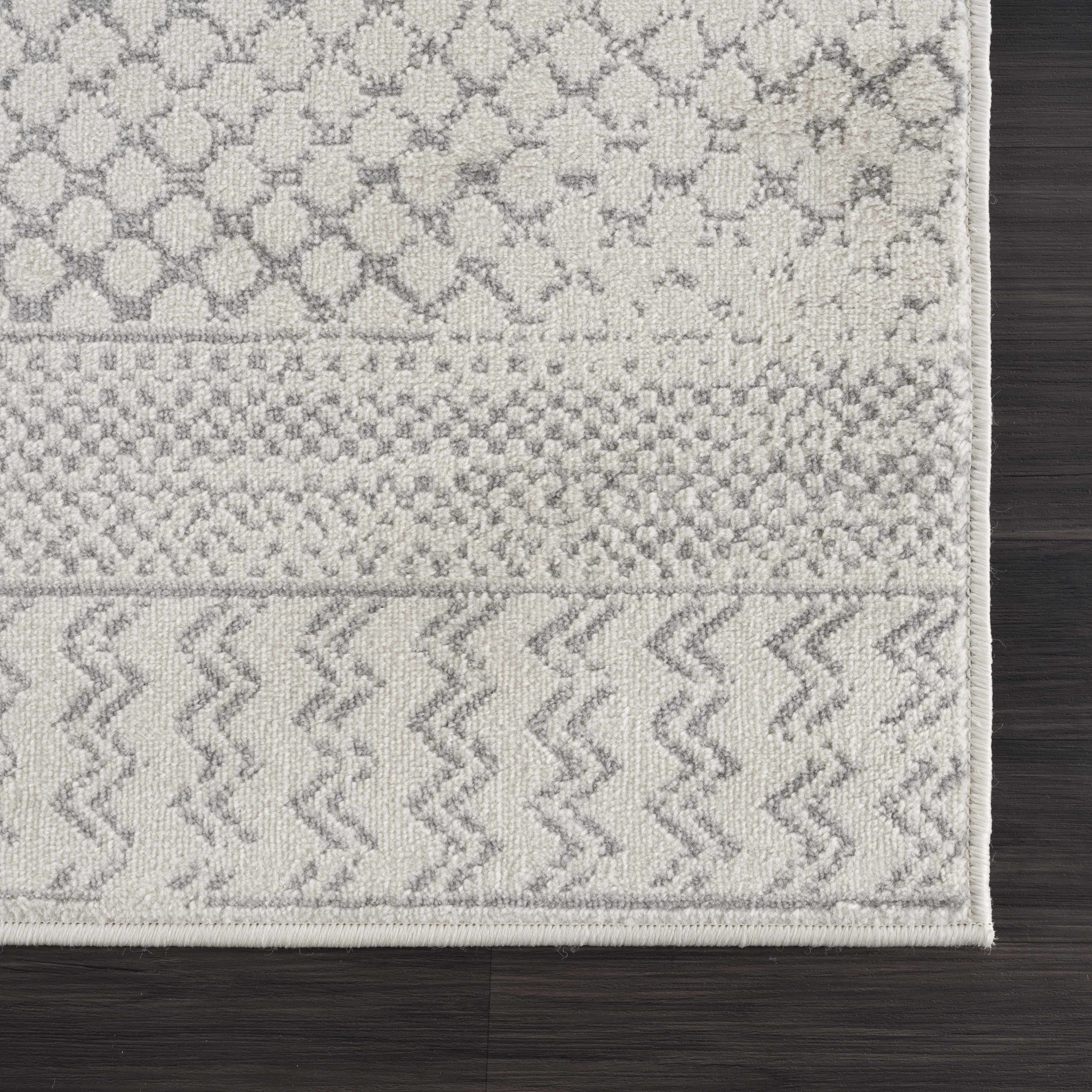 Exquisite Hauteloom Tigri Aztec Ivory & Gray 2318 Area Rug - Transform Your Space