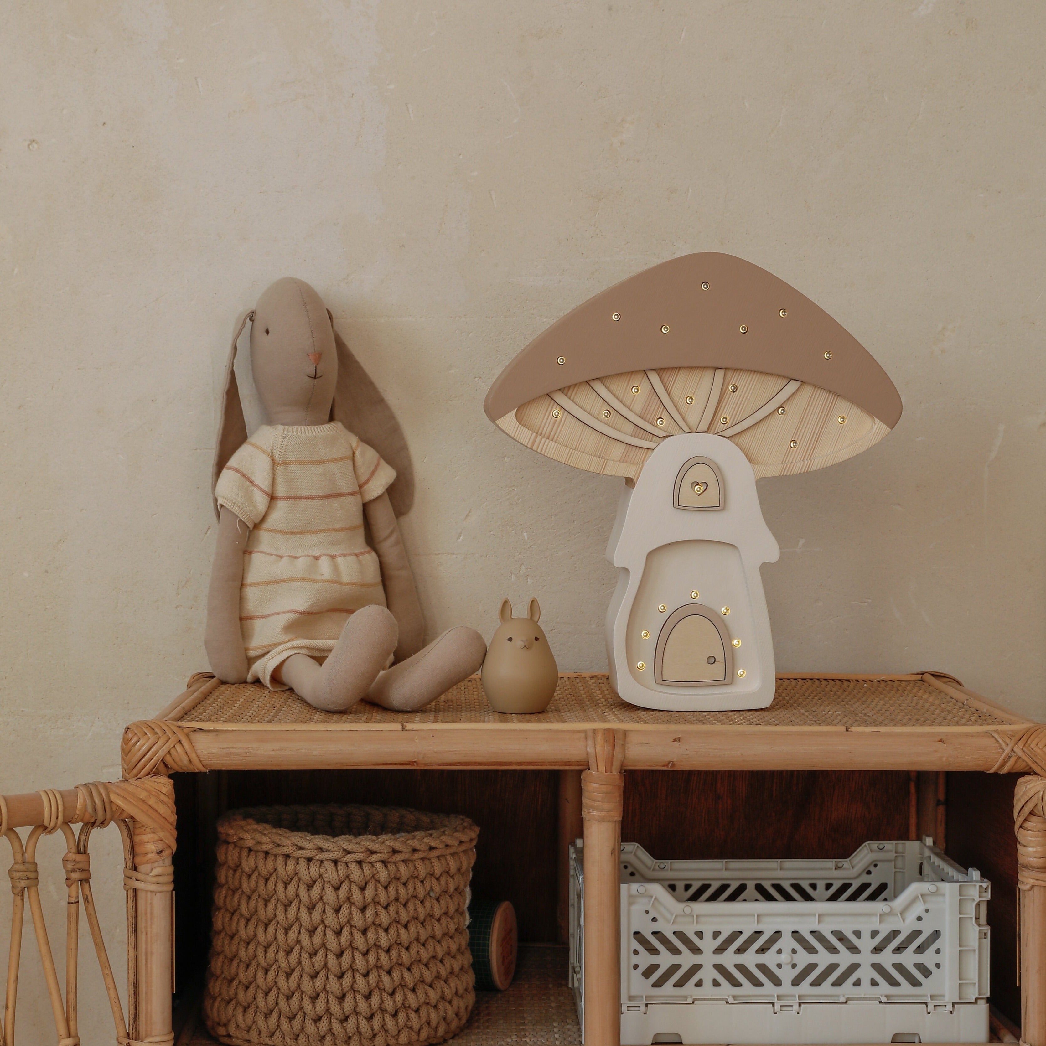 Enchanting Little Lights Mushroom House Night Lamp