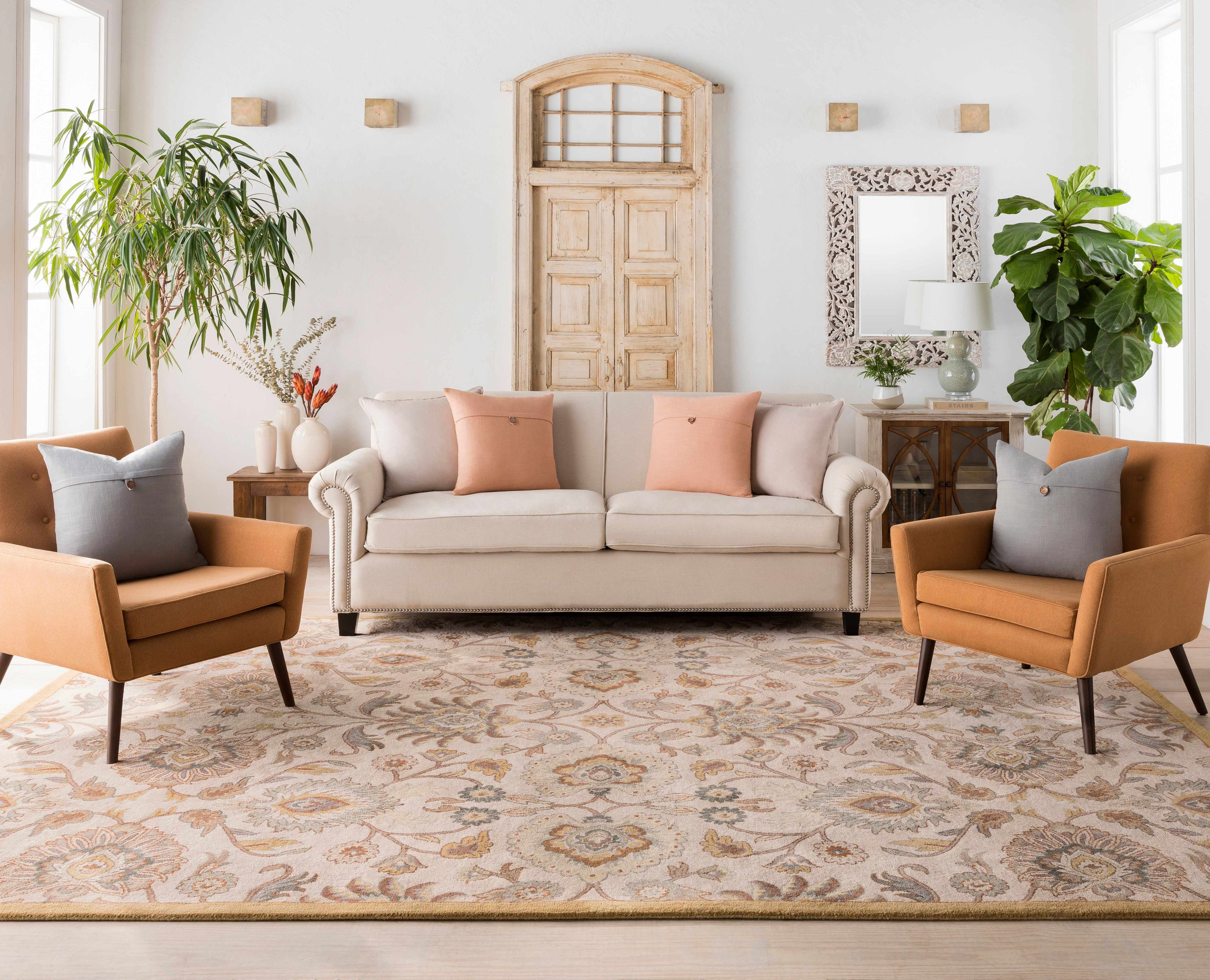 Hauteloom Conesus Hand Tufted Tan Wool Rug - A Luxurious Addition to Your Space