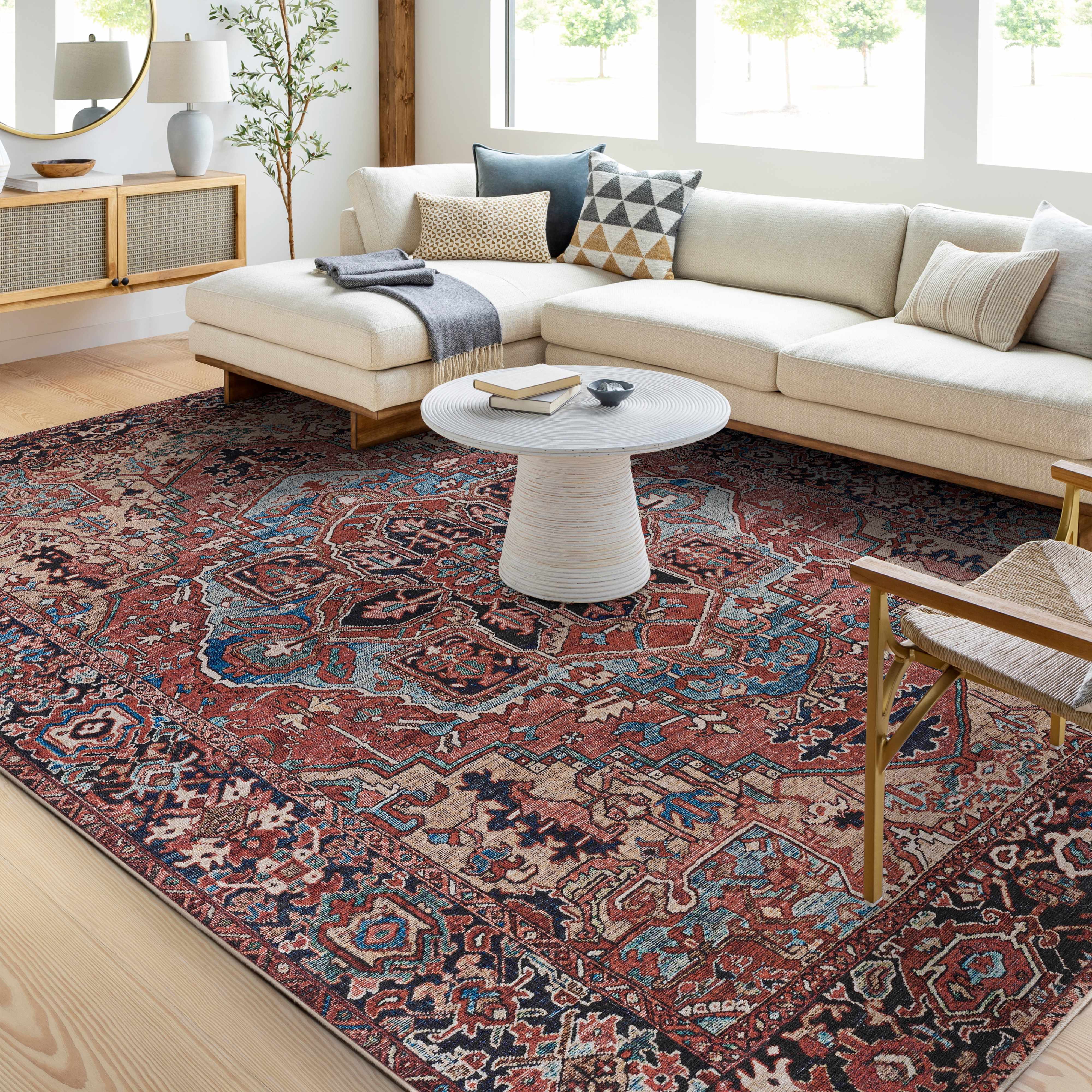 Hauteloom Neyland Washable Rug - A Splash of Style for Your Space