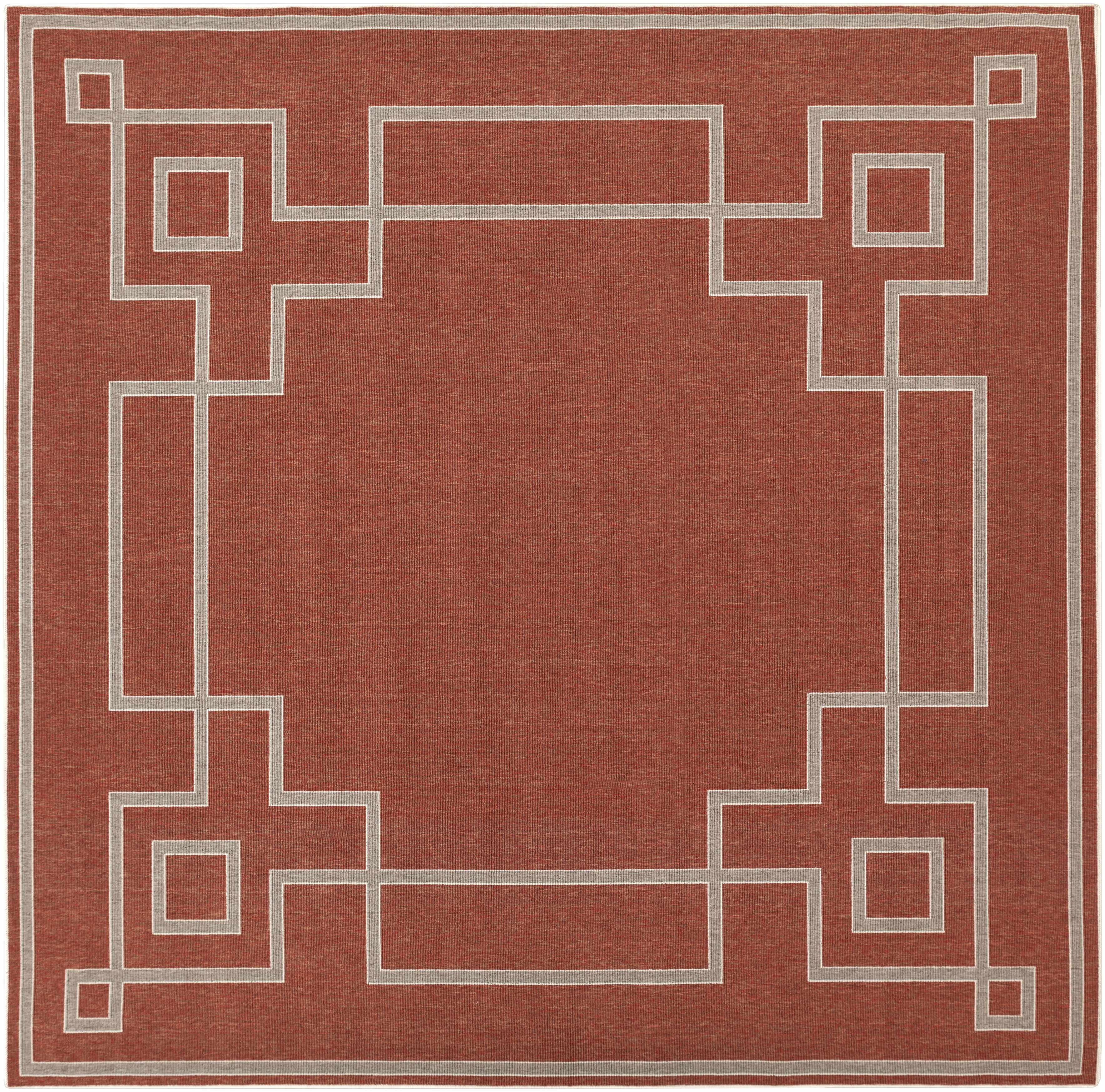 Hauteloom Harborgreek Brick Red Outdoor Rug - Transform Your Outdoor Space