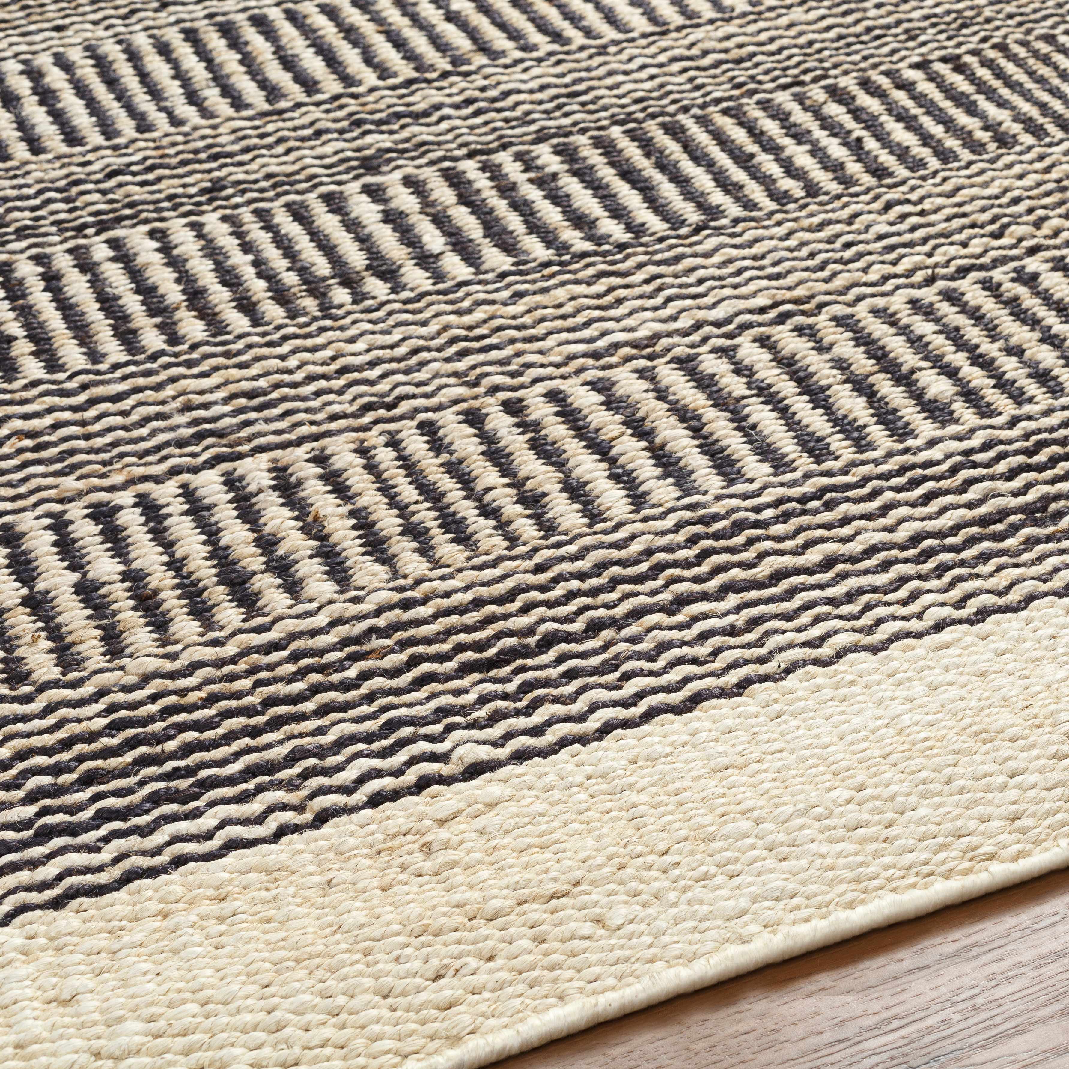 Exquisite Hauteloom Black Elle Jute Rug