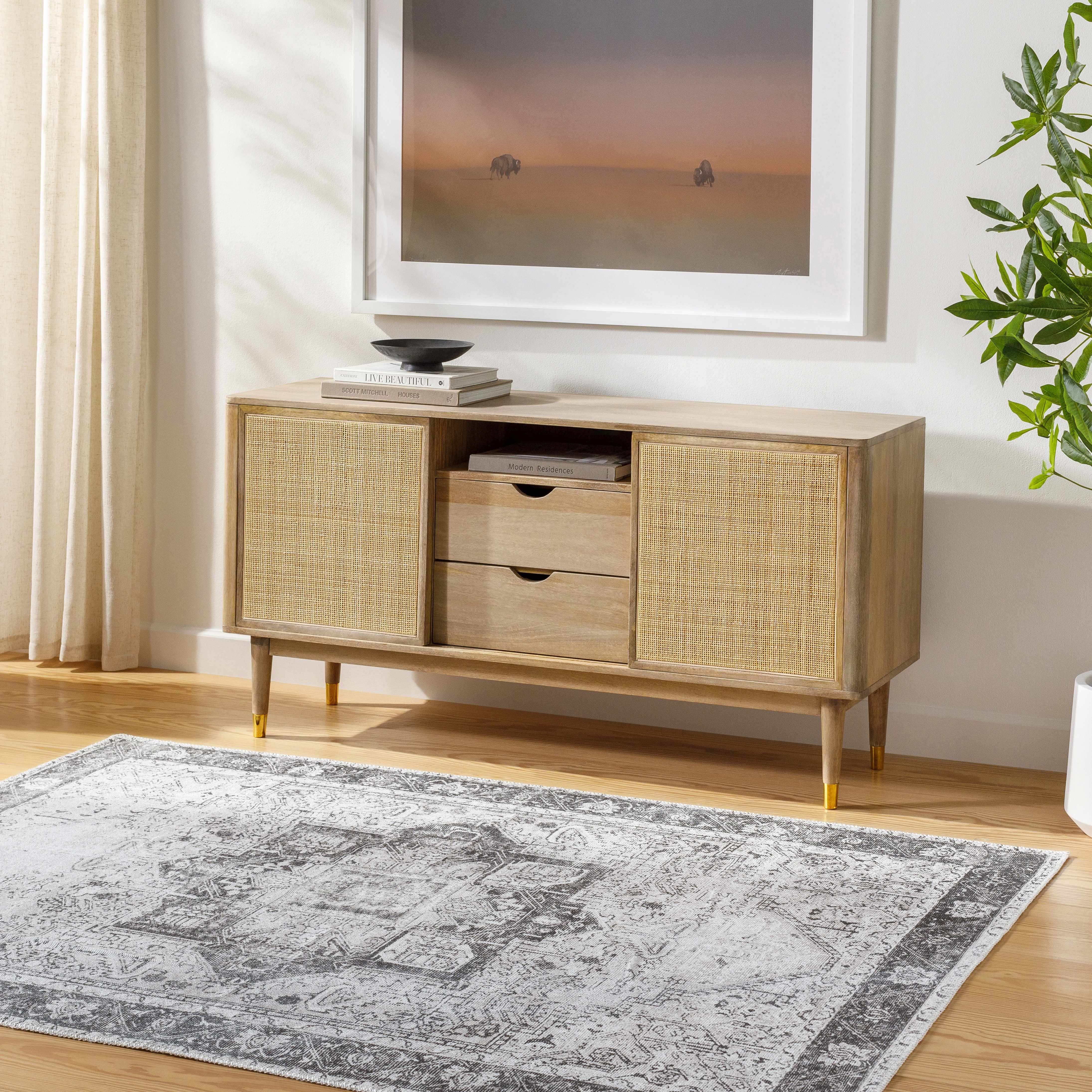 Hauteloom Rosman Gray: The Ultimate Washable Area Rug