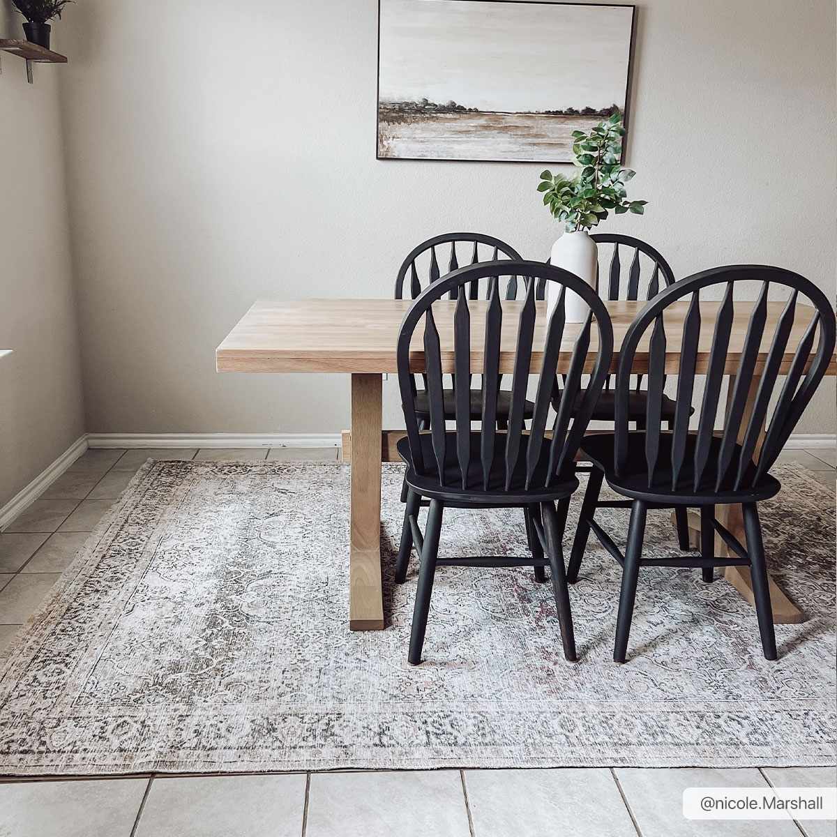 Hauteloom Olive Holi-2304 Washable Vintage Area Rug - Transform Your Space!