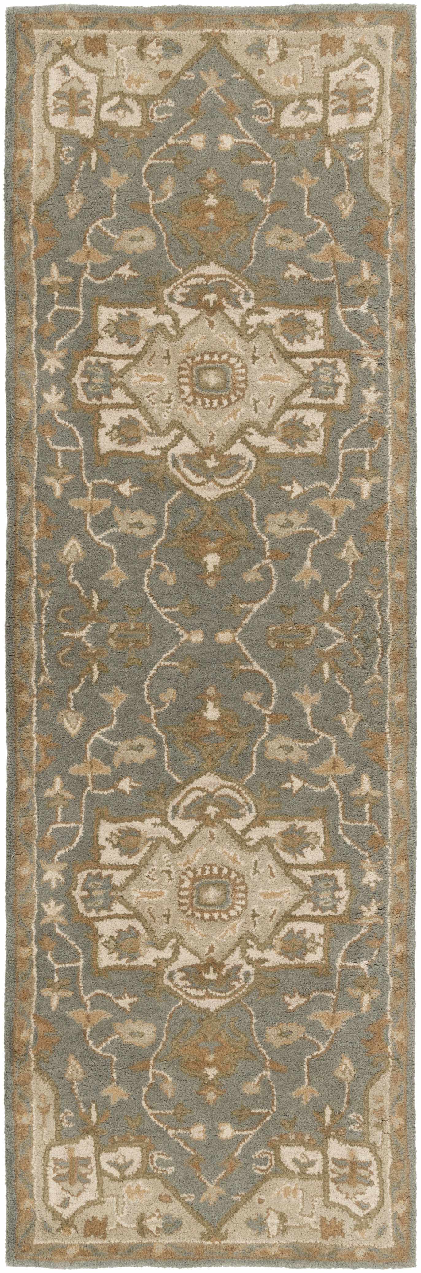 Luxurious Hauteloom Broomfield Gray Wool Area Rug