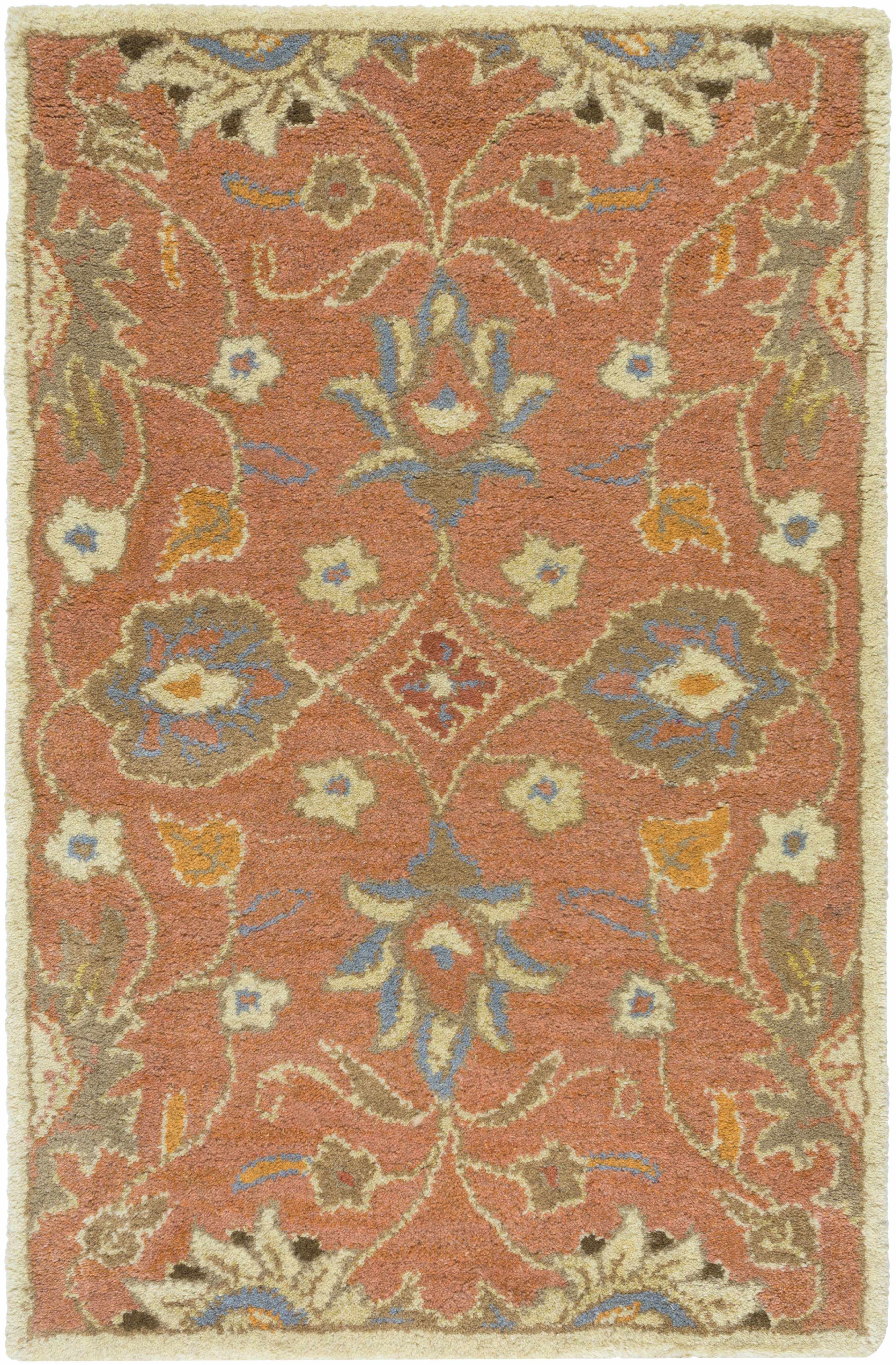 Gorgeous Hauteloom Conesus Wool Area Rug in Burnt Orange