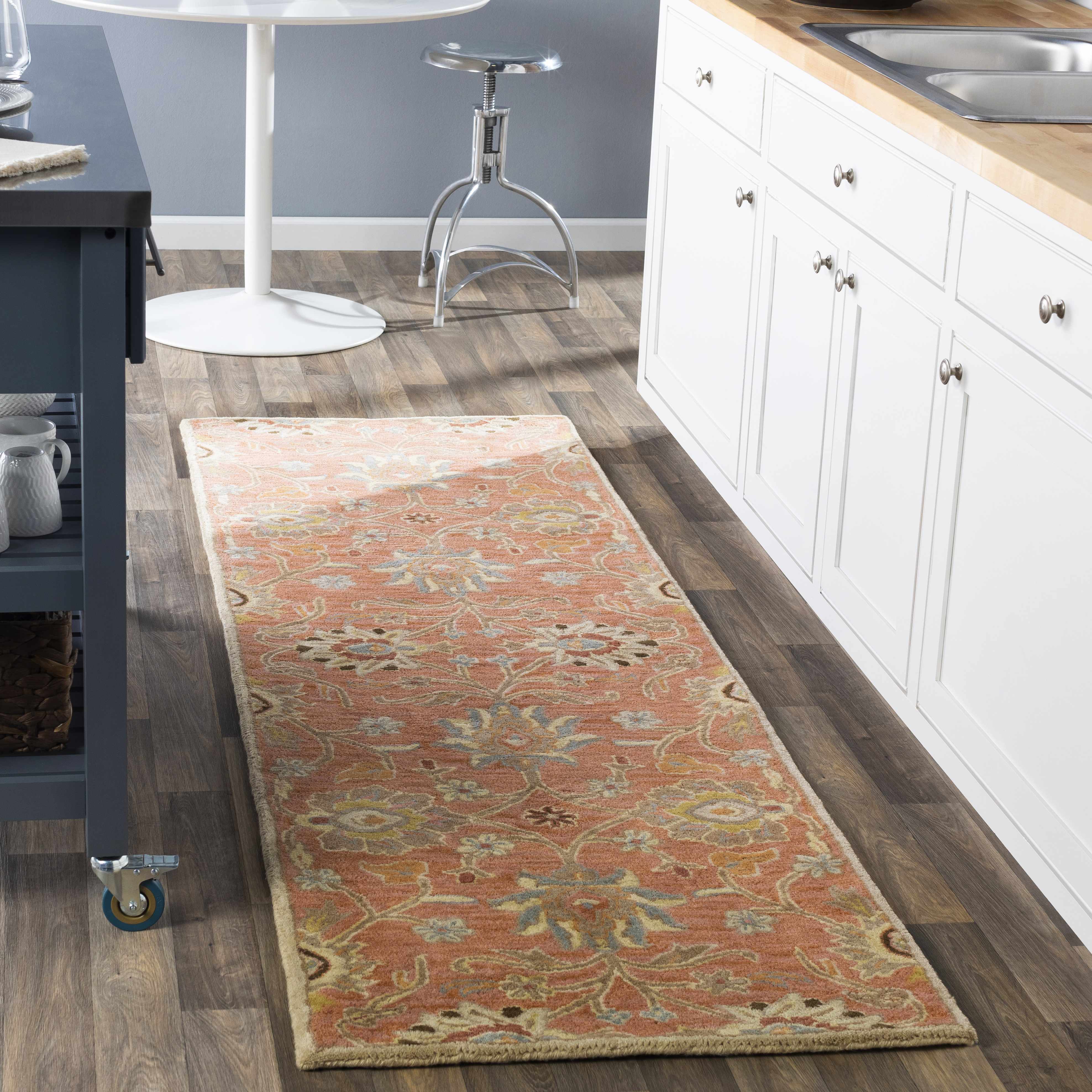Gorgeous Hauteloom Conesus Wool Area Rug in Burnt Orange