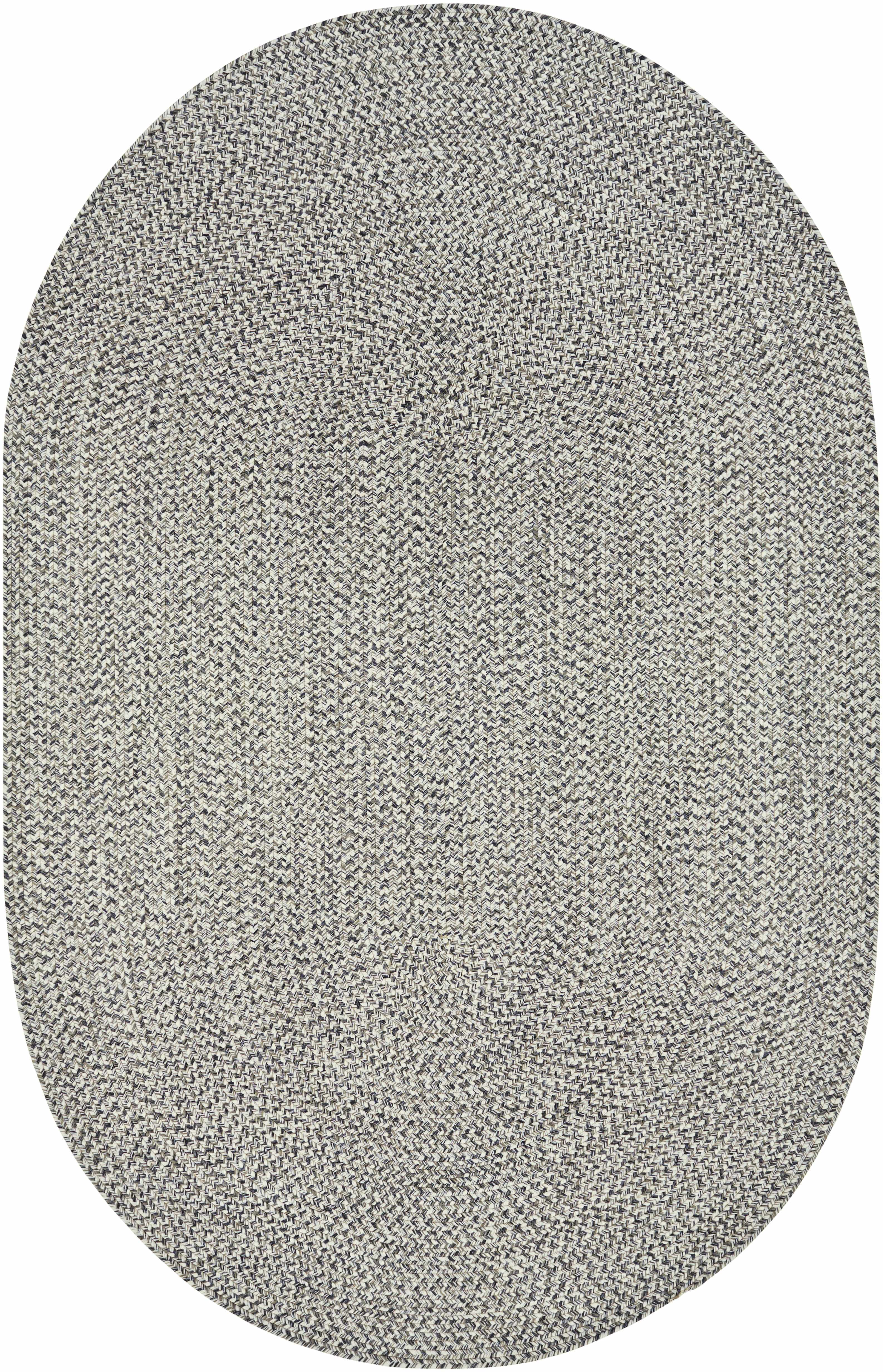 Hauteloom Cream Charcoal Braided Faux Jute Rug - A Stylish and Durable Addition to Your Space