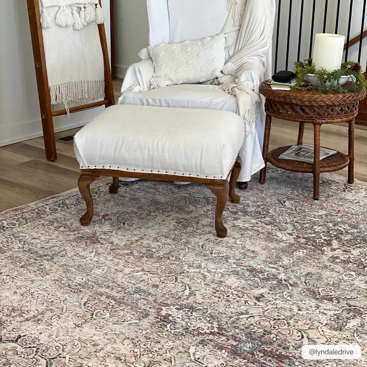 Hauteloom Olive Holi-2304 Washable Vintage Area Rug - Transform Your Space!