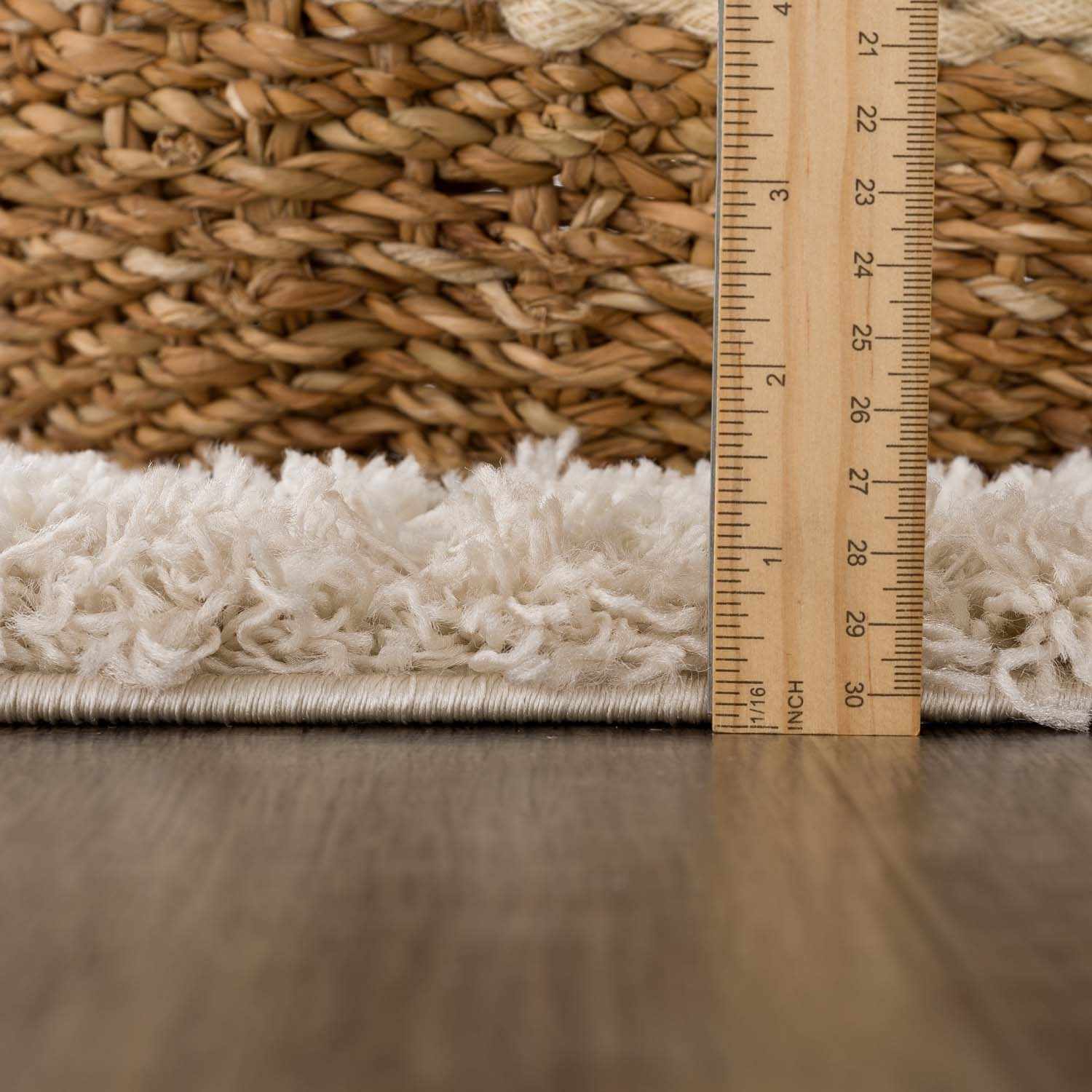 Luxurious Hauteloom Prompton Cream Plush Rug
