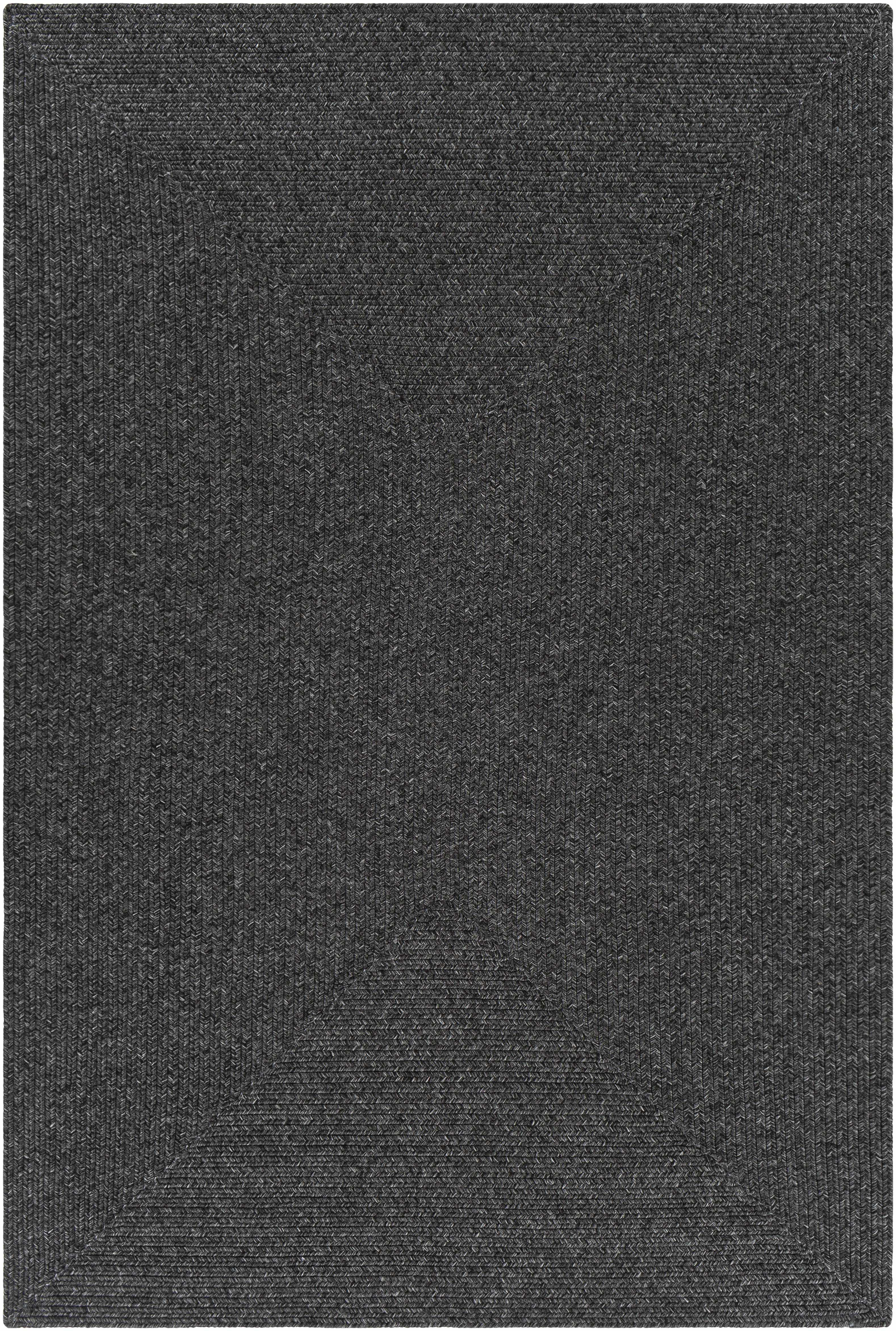 Stylish Black Braided Faux Jute Rug - Transform Your Space