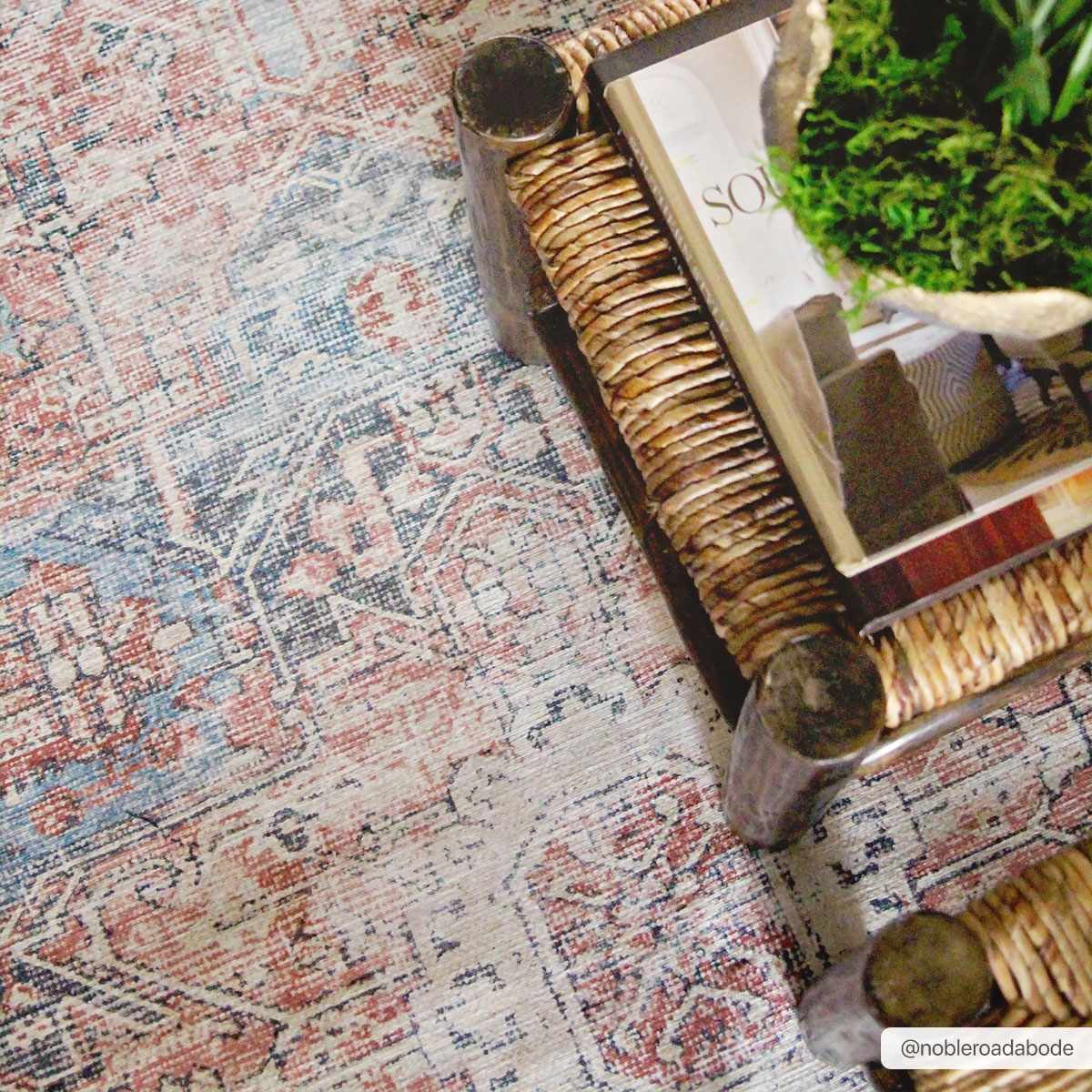 Hauteloom Rosman Distressed Washable Rug - Transform Your Space with Style
