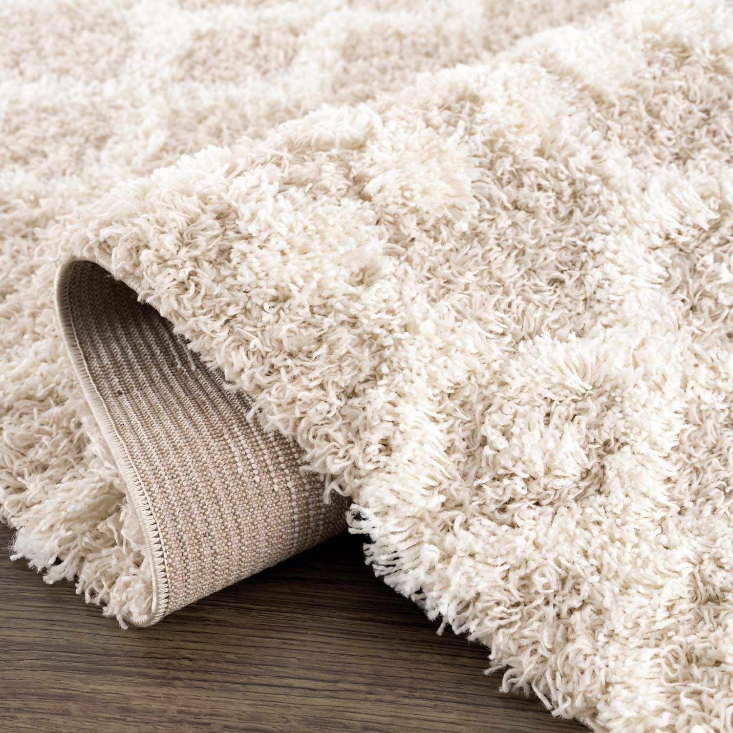 Luxurious Hauteloom Prompton Cream Plush Rug