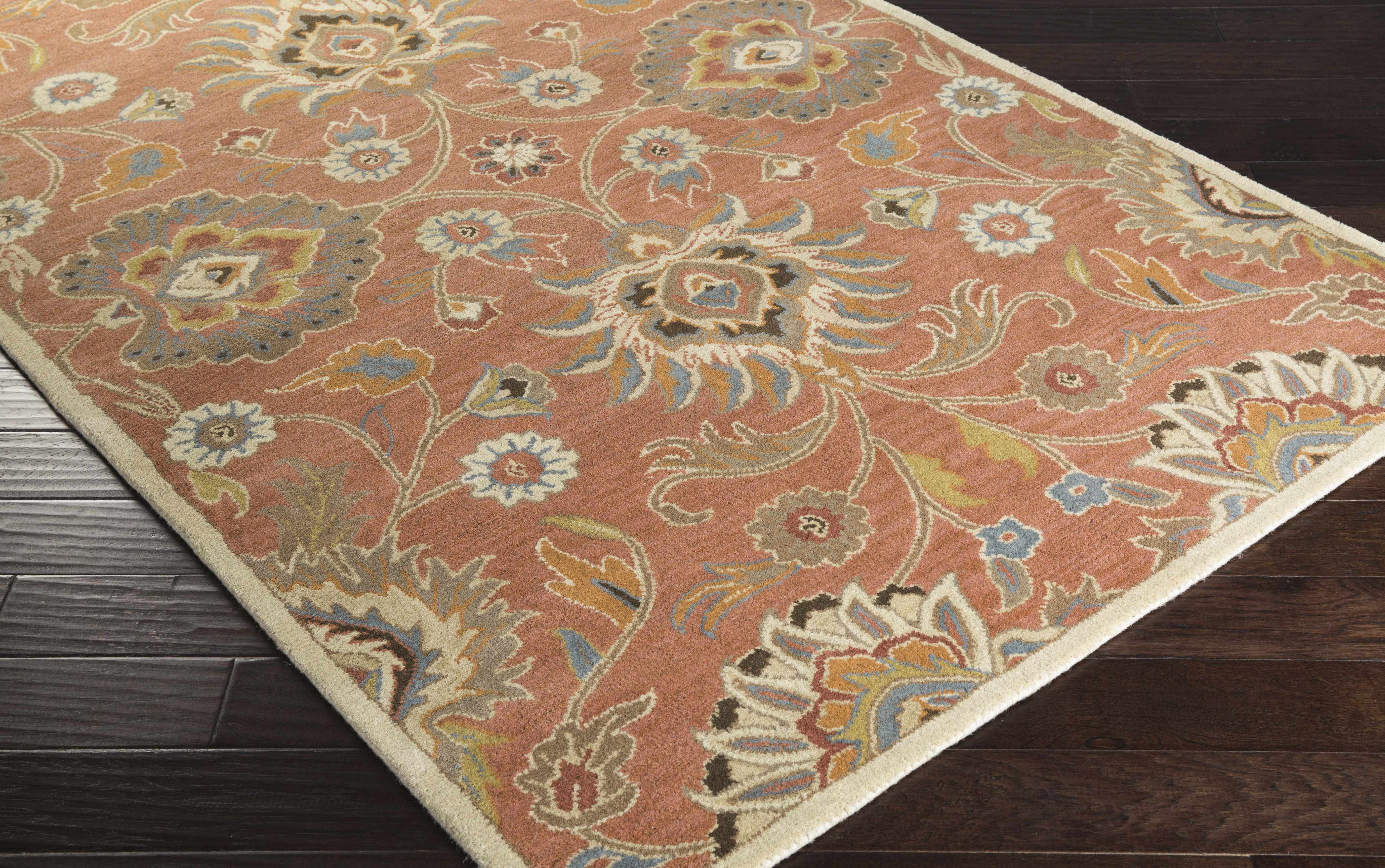 Gorgeous Hauteloom Conesus Wool Area Rug in Burnt Orange
