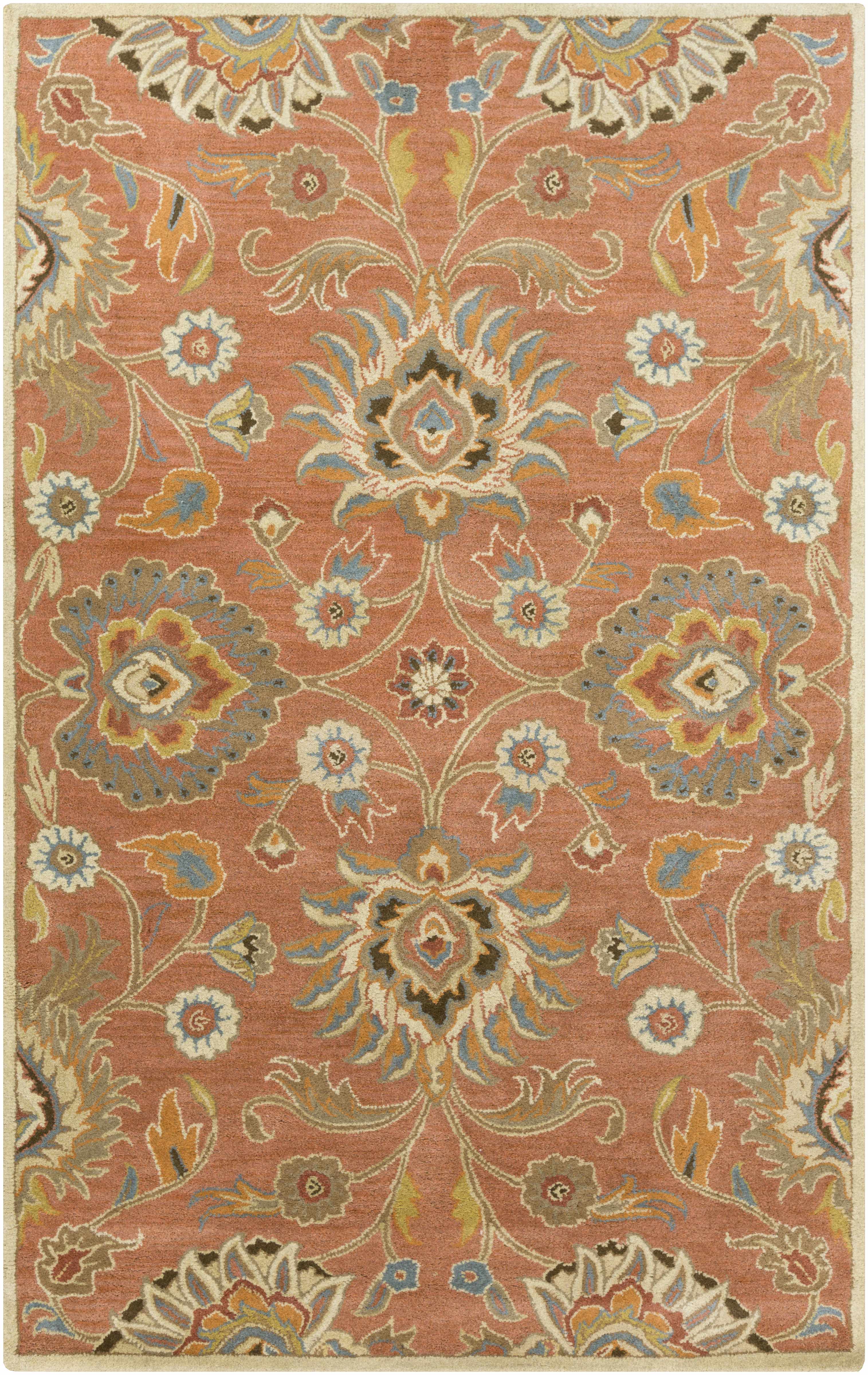 Gorgeous Hauteloom Conesus Wool Area Rug in Burnt Orange