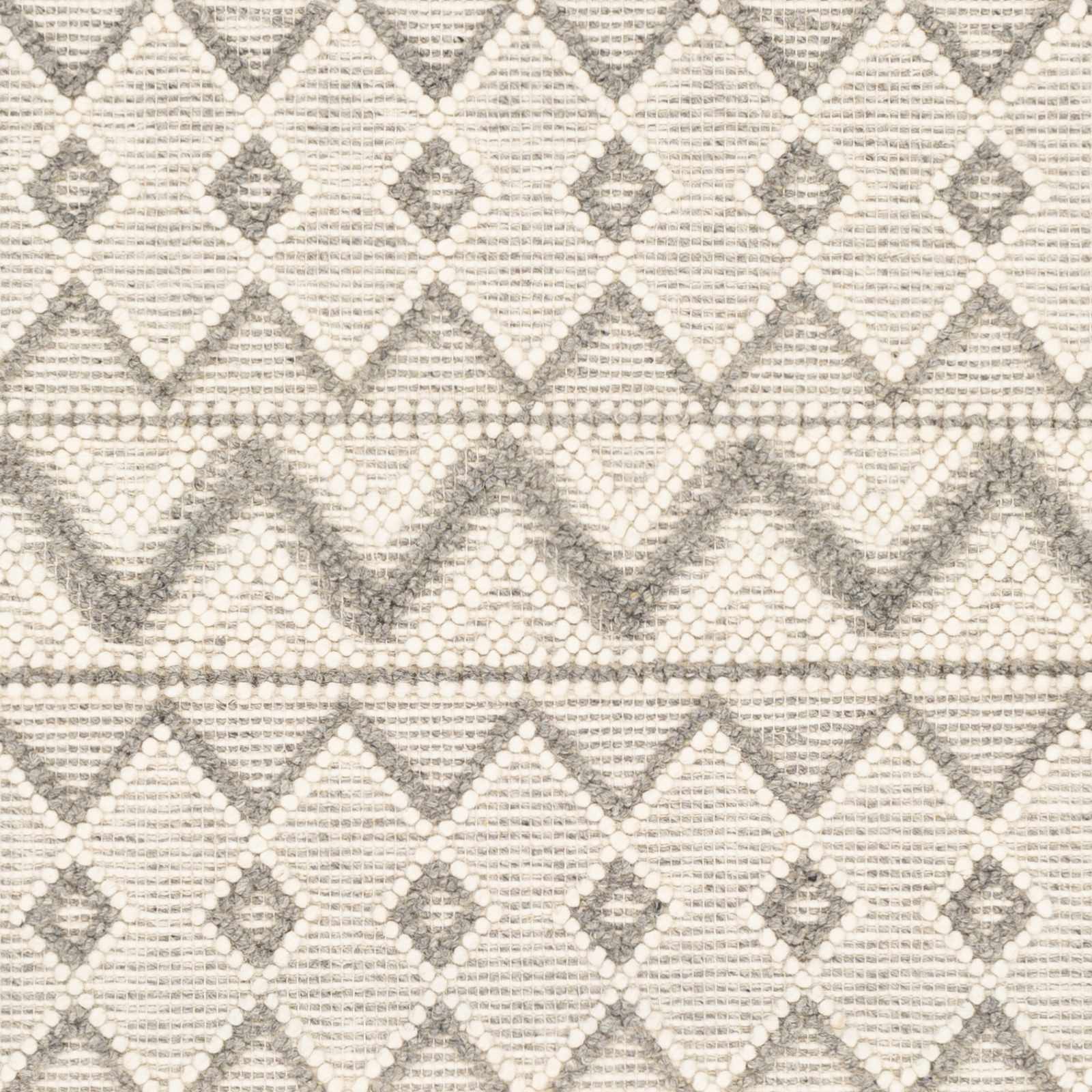 Grab Your Cozy Hauteloom Whittington Gray & Cream Wool Rug on Clearance