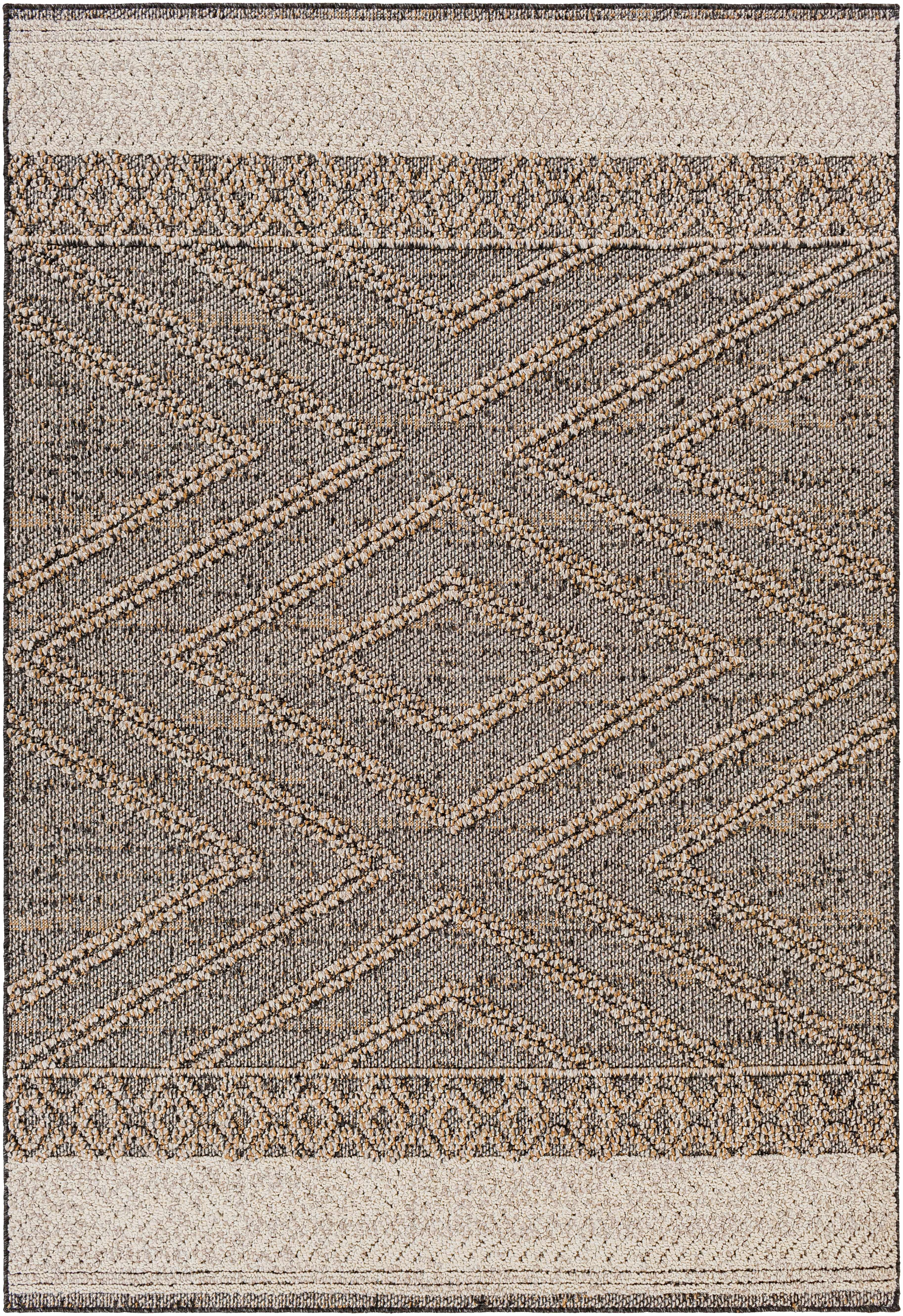 Stylish Hauteloom Areli Area Rug in Beige and Charcoal