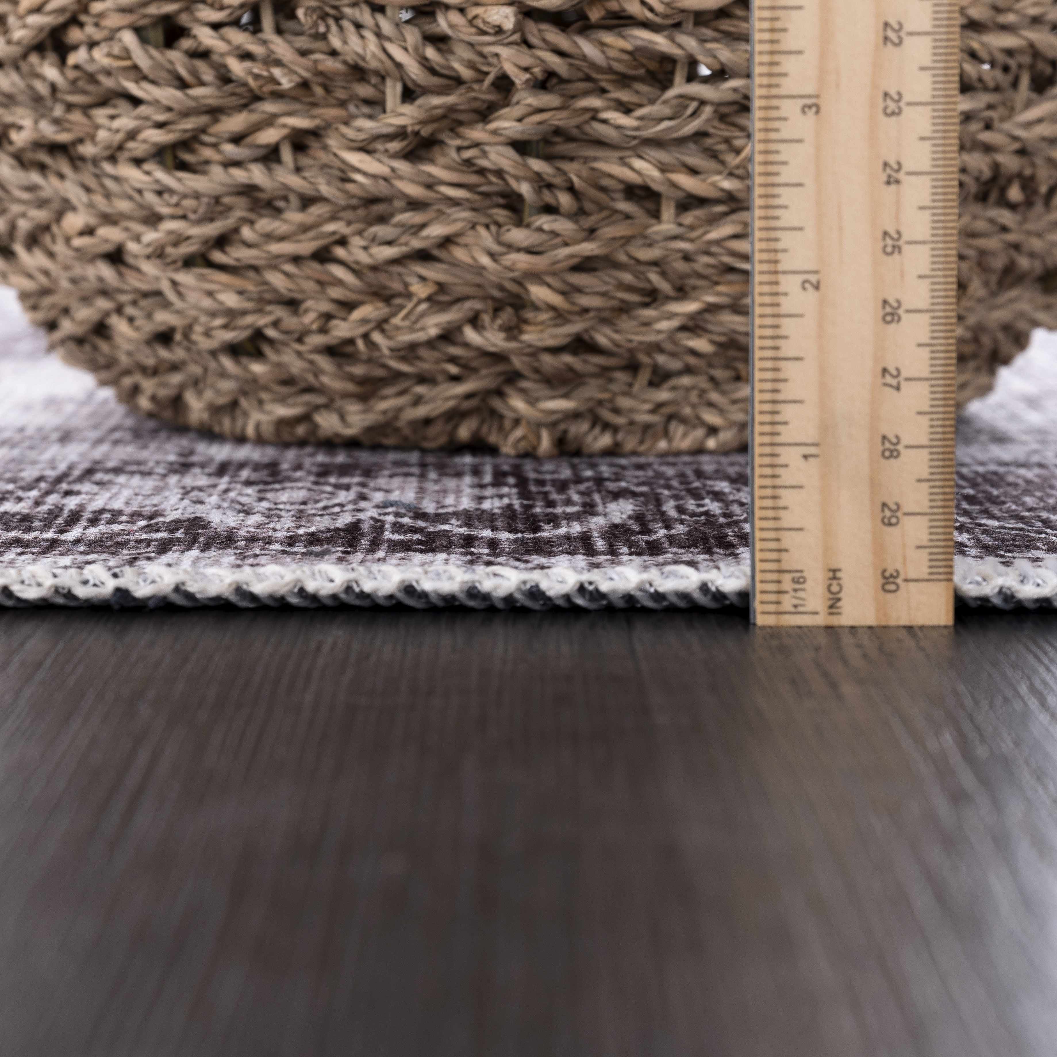 Hauteloom Rosman Gray: The Ultimate Washable Area Rug