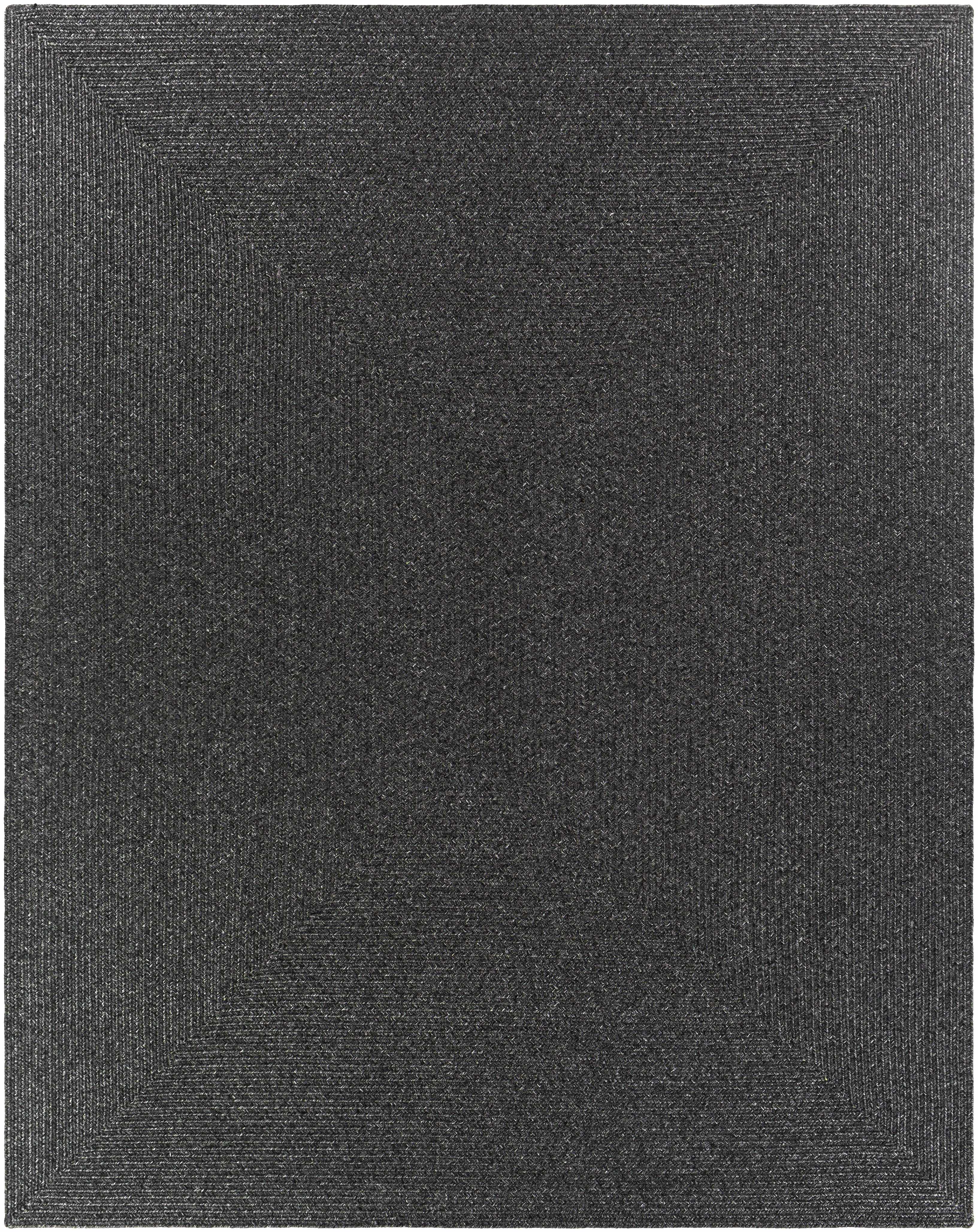 Stylish Black Braided Faux Jute Rug - Transform Your Space